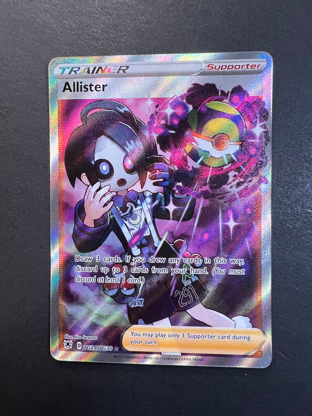 Allister - TG24/TG30 Full Art Ultra Rare Trainer - Astral Radiance JAB Games13 Allister - TG24/TG30 Full Art Ultra Rare Trainer - Astral Radiance JAB Games13