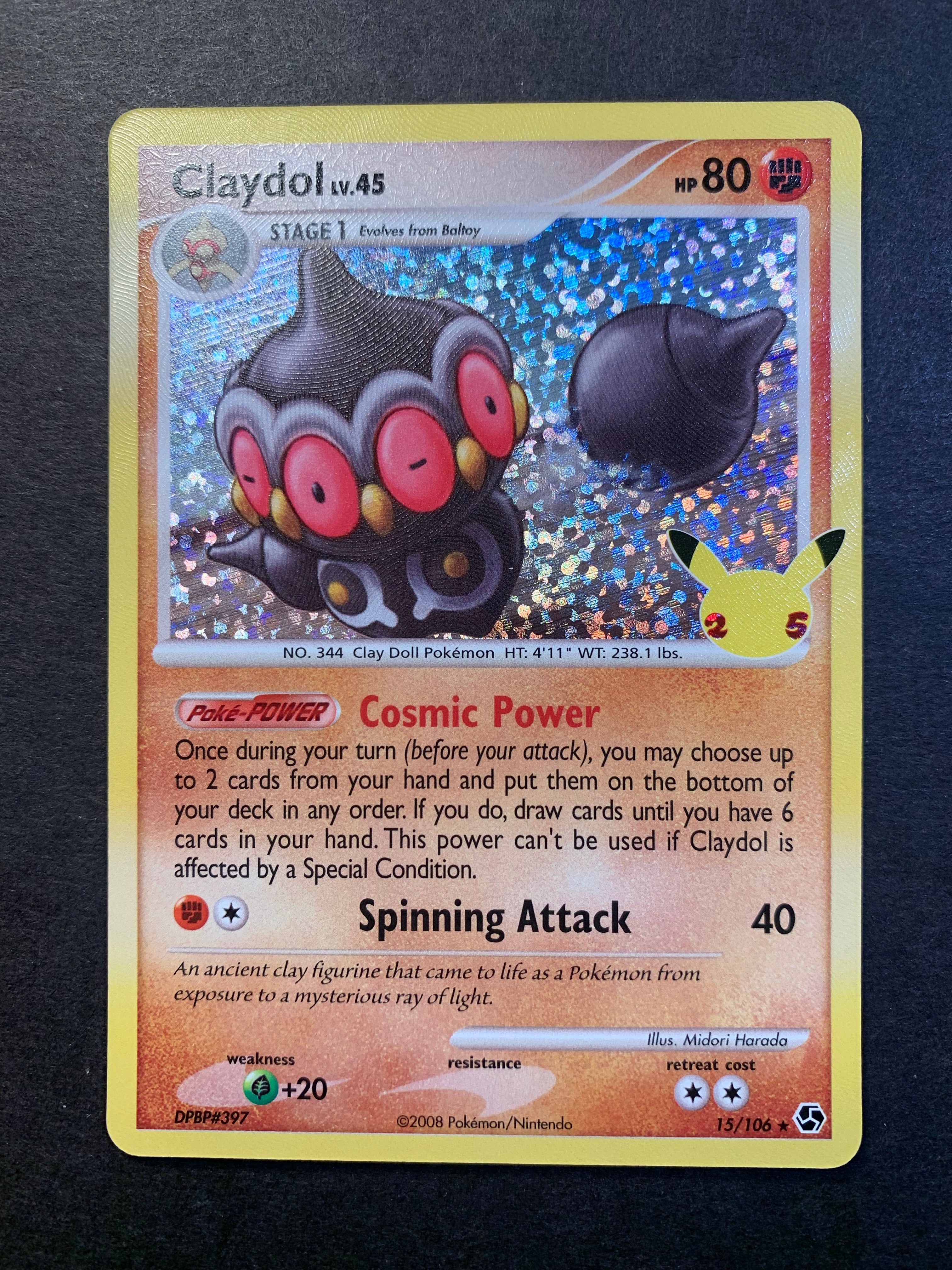 claydol pokemon card Claydol (15/106) [Celebrations: 25th Anniversary