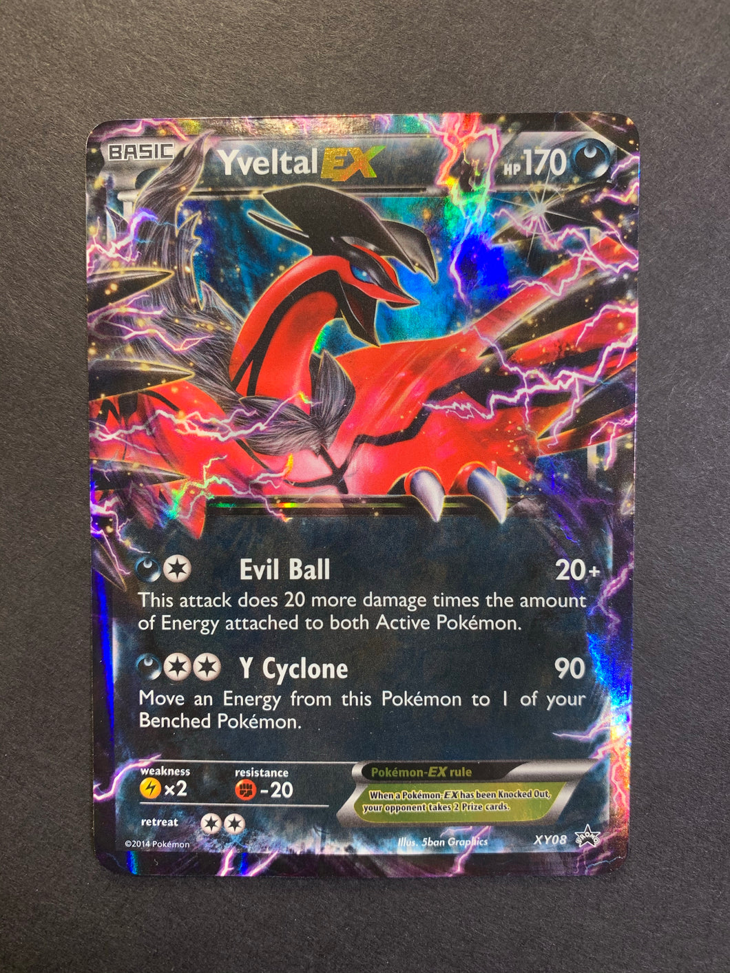 yveltal ex pokemon card Pokemon Promo Ultra Rare Yveltal EX XY08