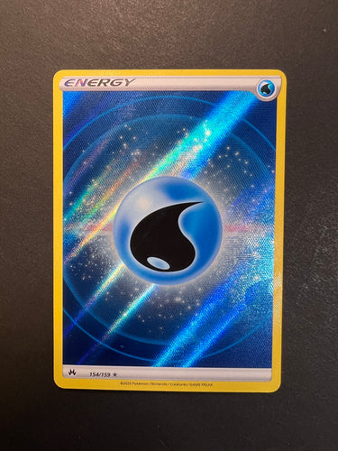 Water Energy - 154/159 Holo Full Art Ultra Rare - Crown Zenith