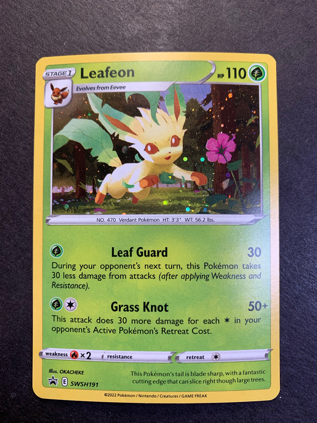 Leafeon - SWSH191 Holo Rare Promo - Brilliant Stars