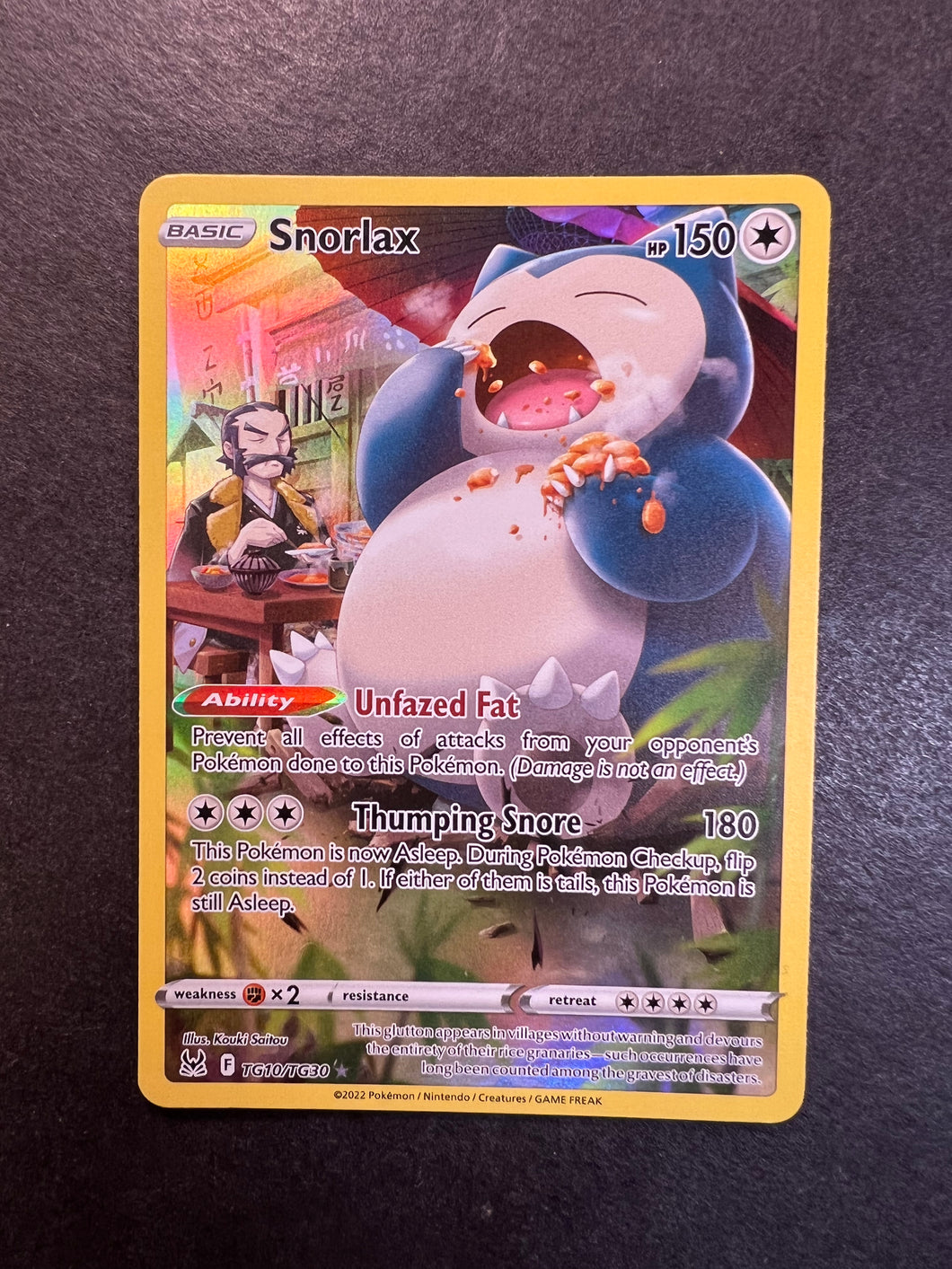 Snorlax - TG10/TG30 Holo Ultra Rare - Lost Origin JAB Games13 Snorlax - TG10/TG30 Holo Ultra Rare - Lost Origin JAB Games13