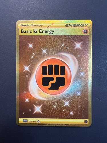 Basic Fighting Energy - 258/198 Gold Secret Rare - Scarlet & Violet