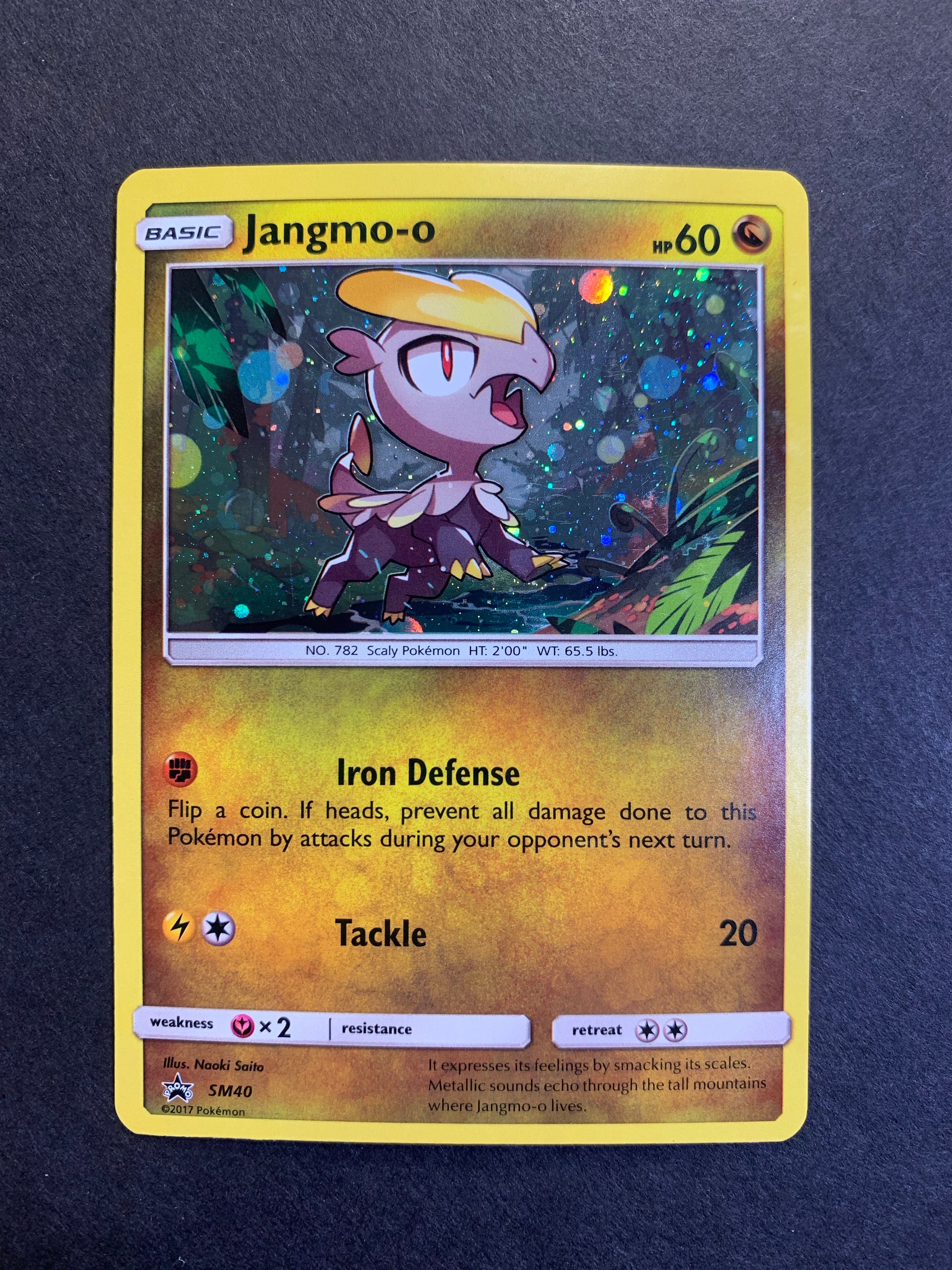 jangmo-o pokemon card value Pokemon Promo Holo Rare Jangmo-o SM40