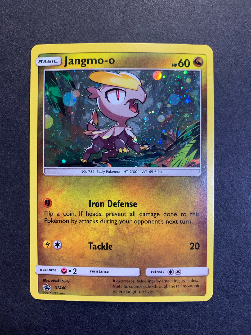 jangmo o pokemon card Pokemon Promo Holo Rare Jangmo-o SM40
