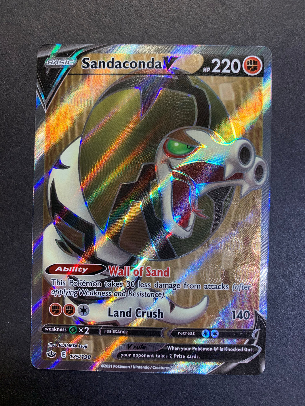 Pokemon Chilling Reign Sandaconda V #175 Pokemon Chilling Reign Sandaconda V #175