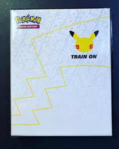 Pokemon 25th Anniversary Binder with Jumbo Pikachu Card