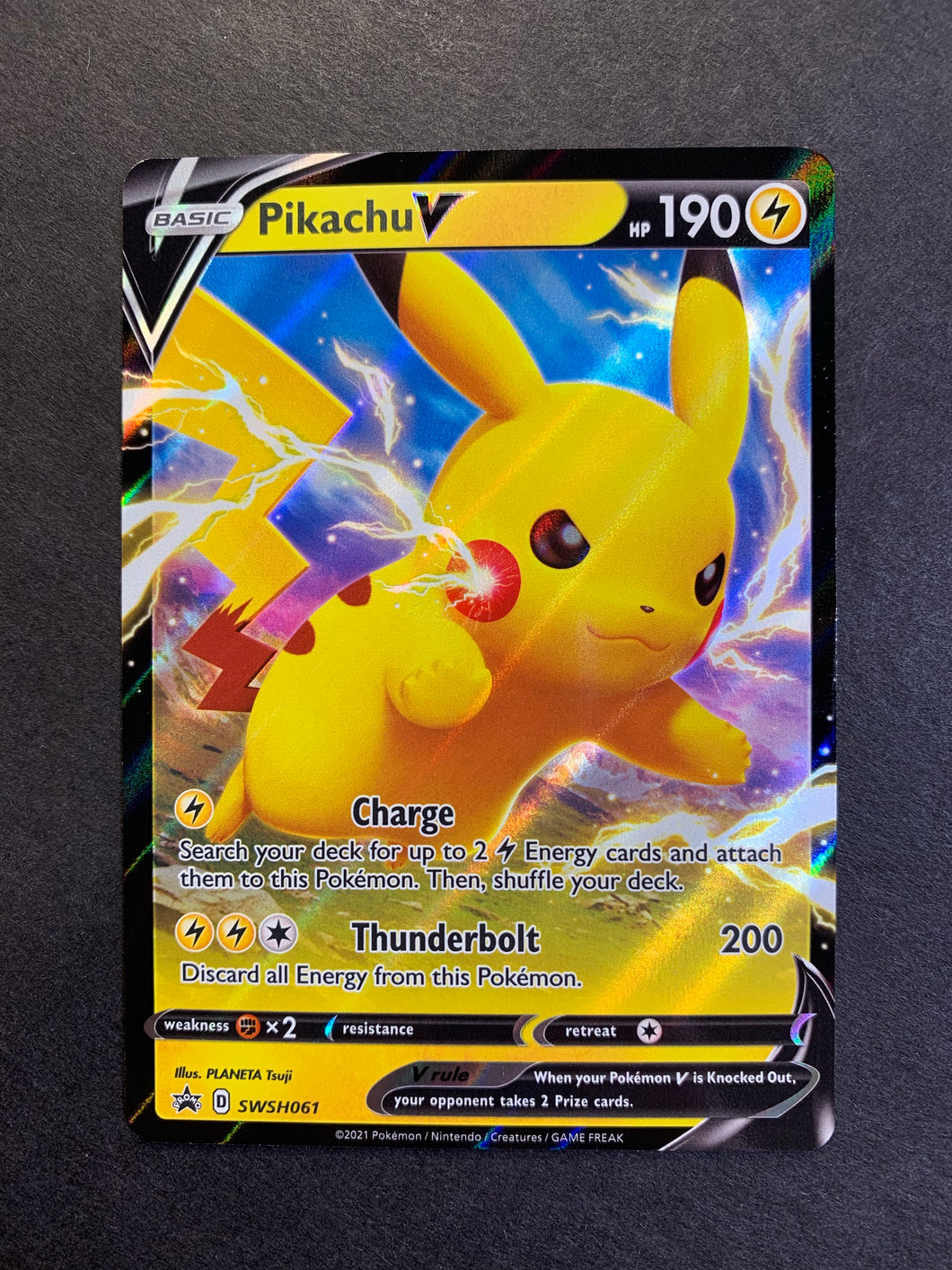 Pikachu V - SWSH061 Ultra Rare Promo - Shining Fates