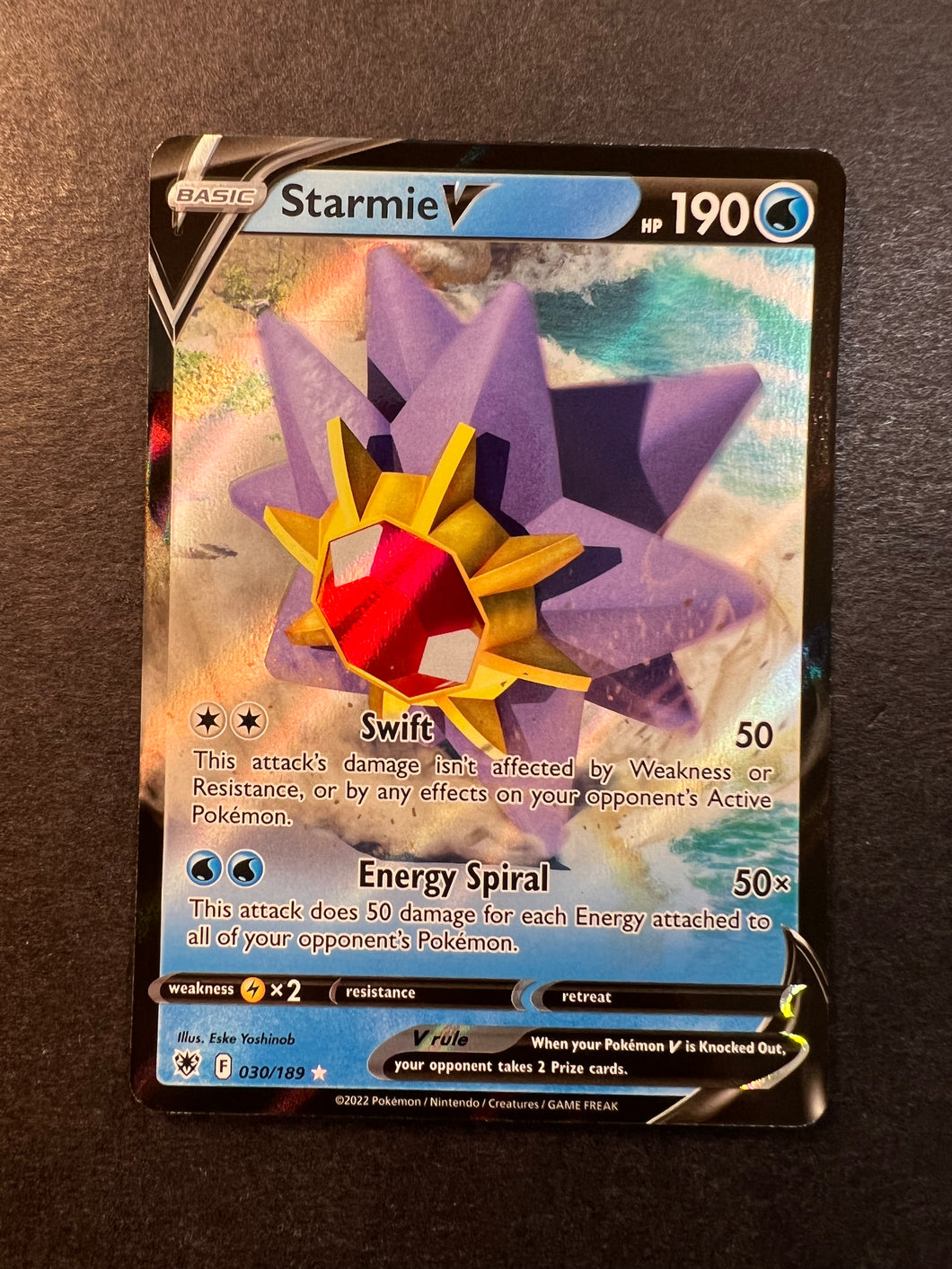 Starmie V - 030/189 Ultra Rare - Astral Radiance JAB Games13 Starmie V - 030/189 Ultra Rare - Astral Radiance JAB Games13