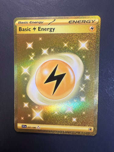 Basic Lightning Energy - 257/198 Gold Secret Rare - Scarlet & Violet