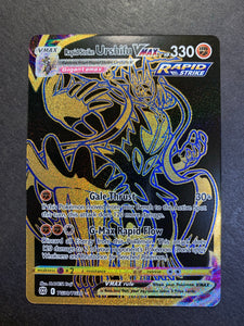 rapid strike urshifu vmax pokemon card value Rapid Strike Urshifu VMax - TG30/TG30 Gold Full Art Ultra Rare