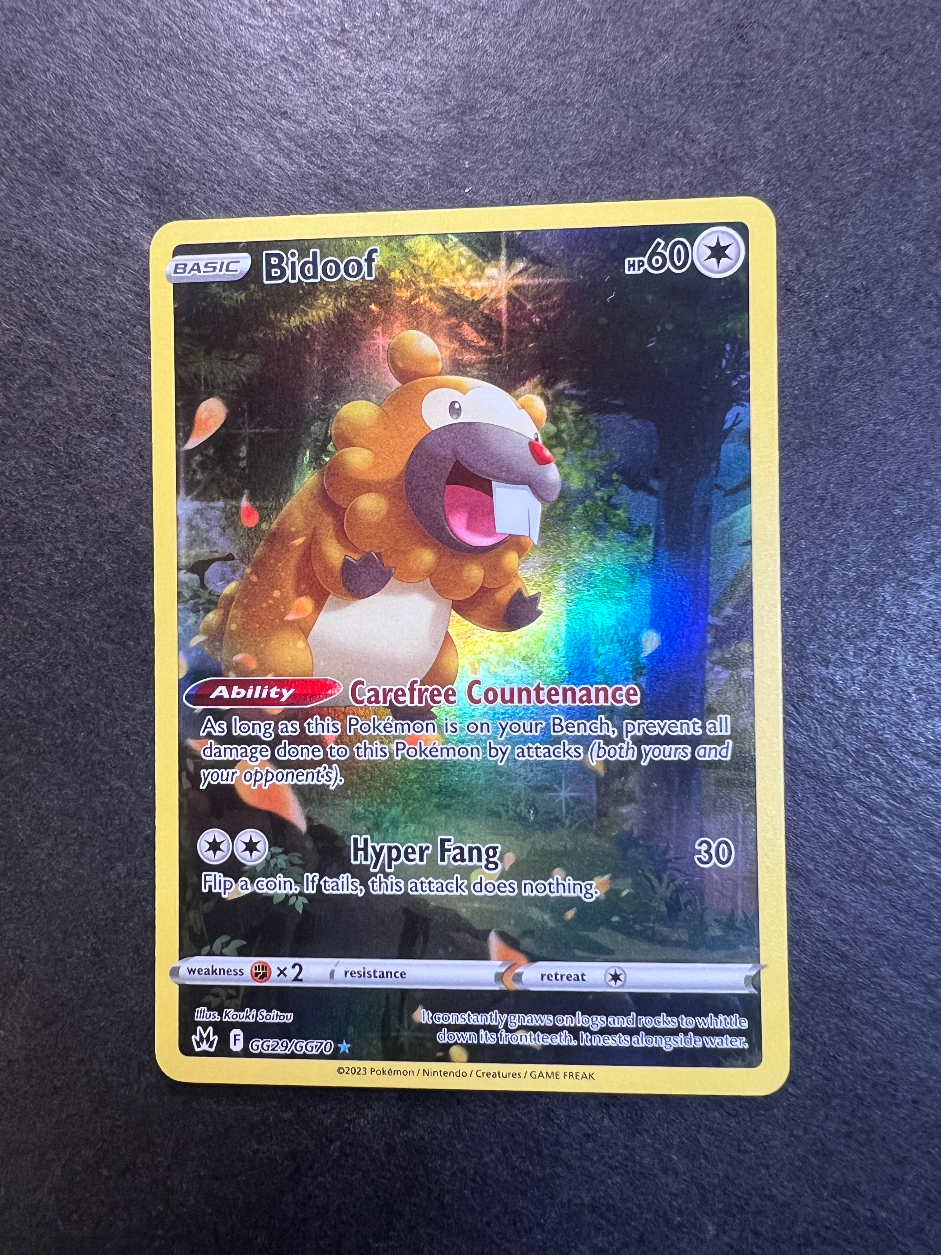 Bidoof - GG29/GG70 Holo Ultra Rare