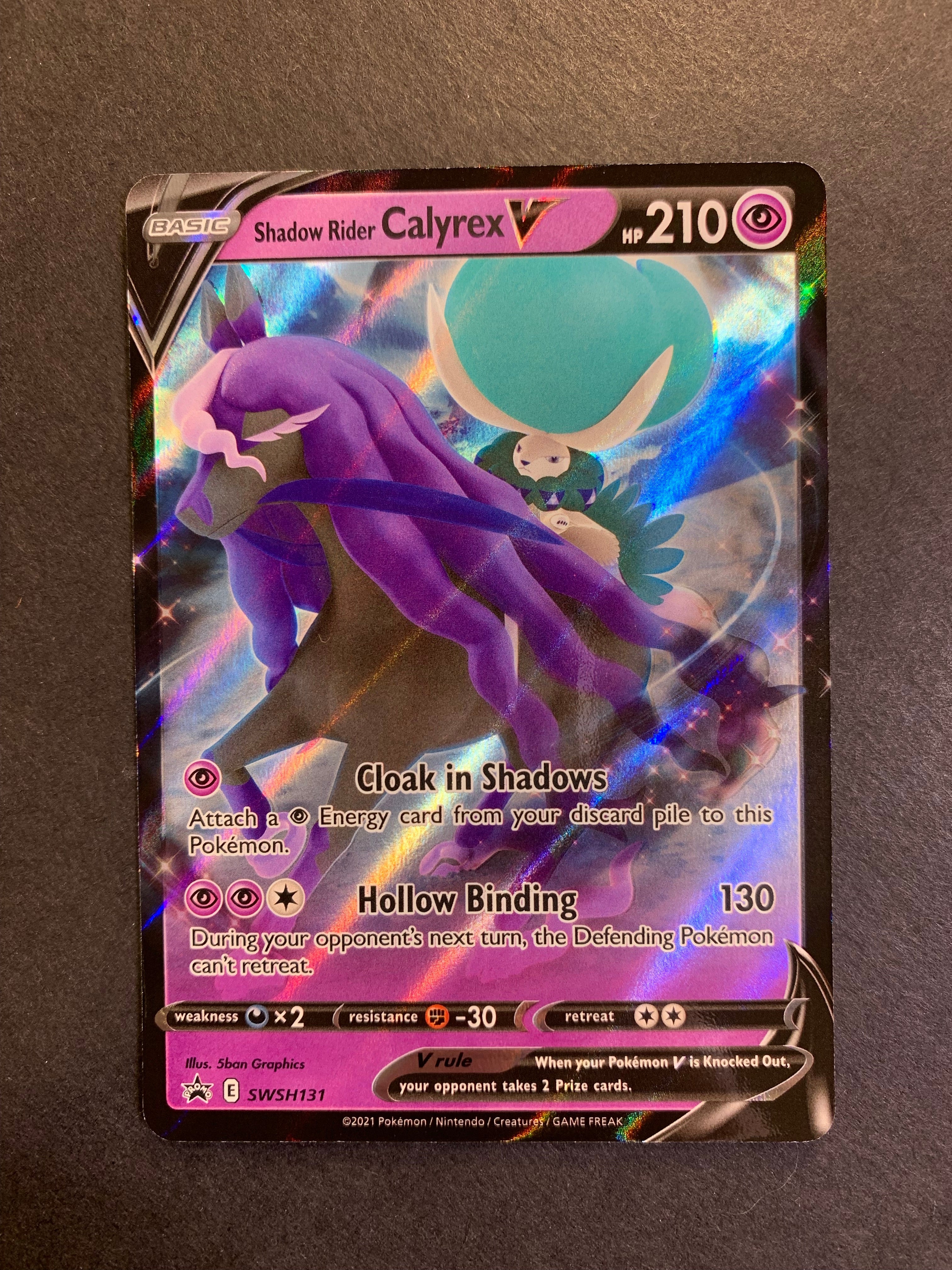 Pokemon Promo Shadow Rider Calyrex V SWSH131