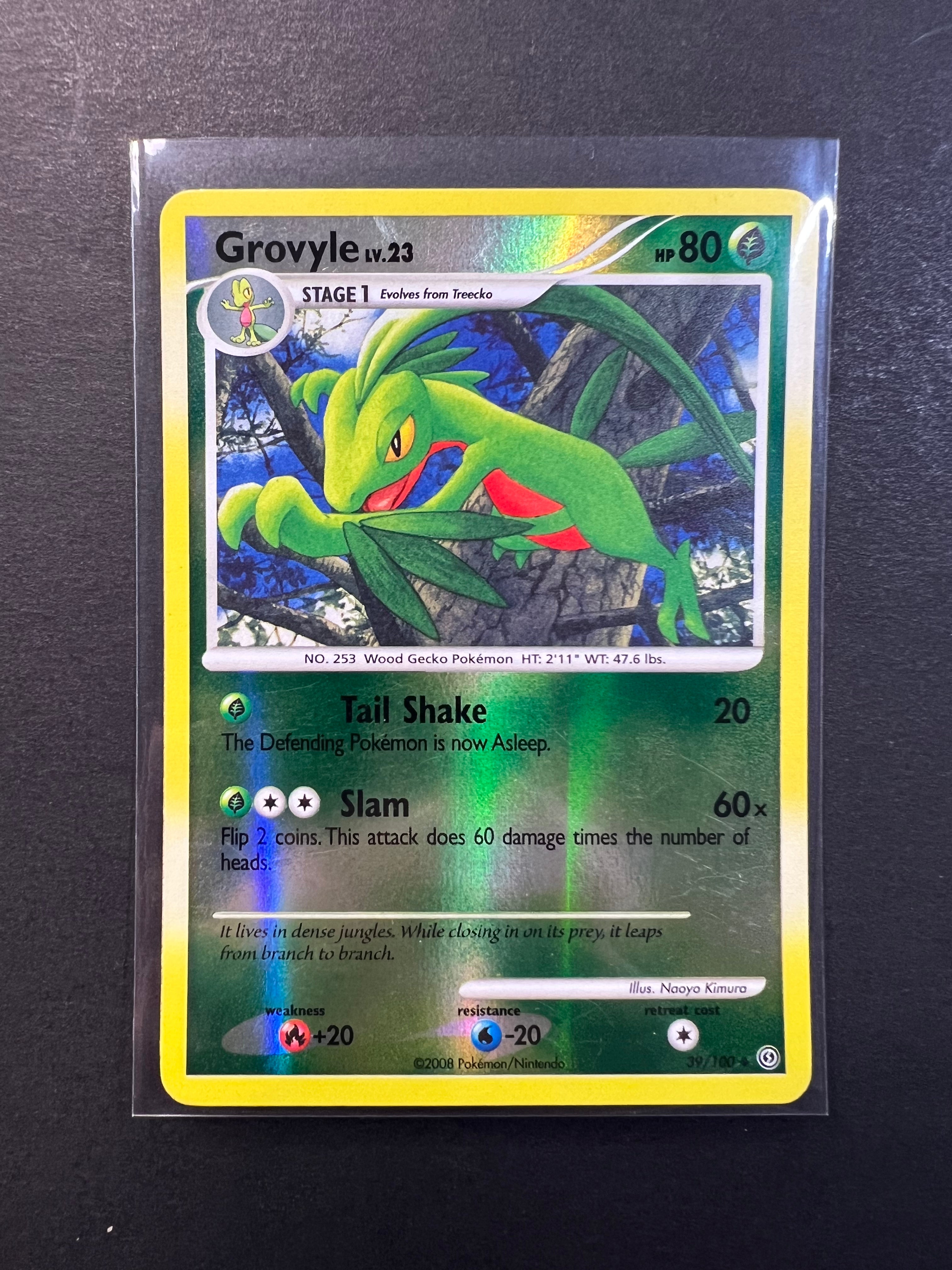 Pokemon Single Card STORMFRONT (Reverse Holo) - 039/100 : Grovyle Pokemon Single Card STORMFRONT (Reverse Holo) - 039/100 : Grovyle