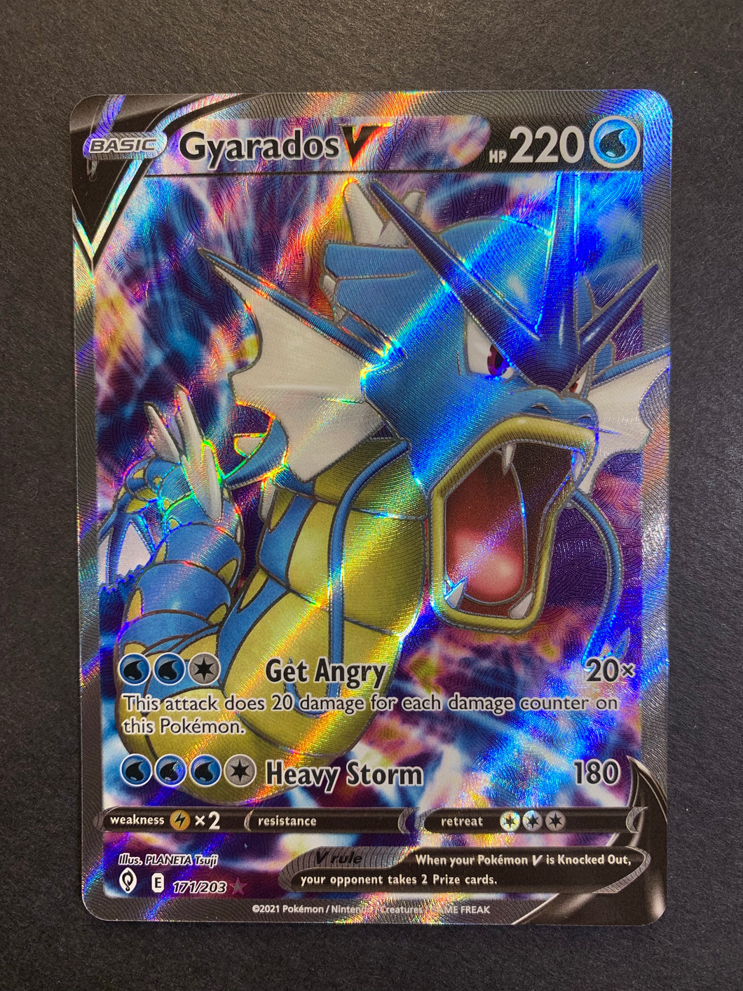 Gyarados V - 171/203 Full Art Ultra Rare - Evolving Skies JAB Games13 Gyarados V - 171/203 Full Art Ultra Rare - Evolving Skies JAB Games13
