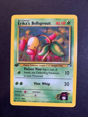 Erika’s Bellsprout 1st Edition - 75/132 Gym Heroes Set