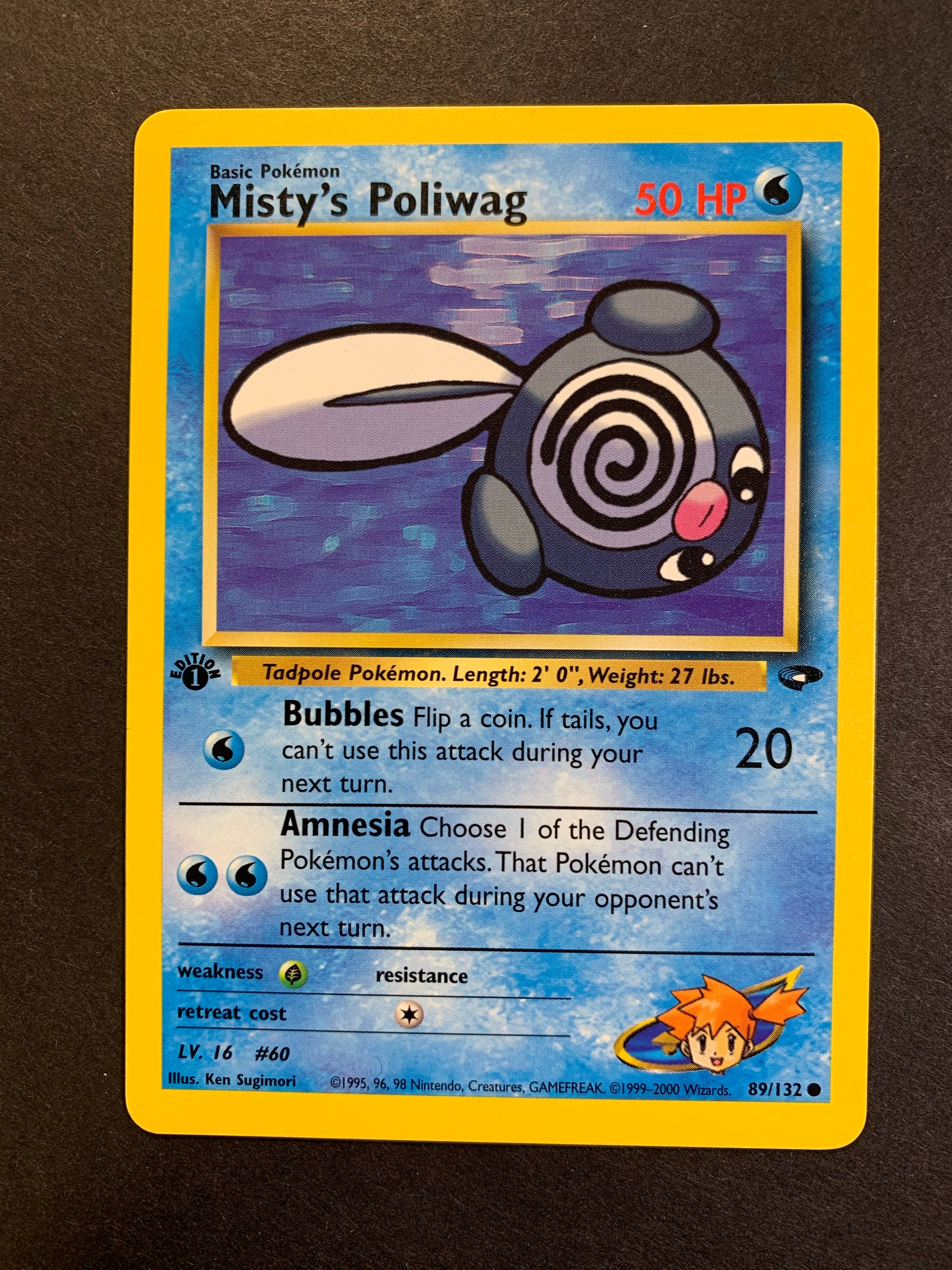 Misty’s Poliwag 1st Edition - 89/132 Gym Challenge