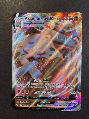 Stonjourner V Max - 116/202 Full Art Ultra Rare - Sword and Shield