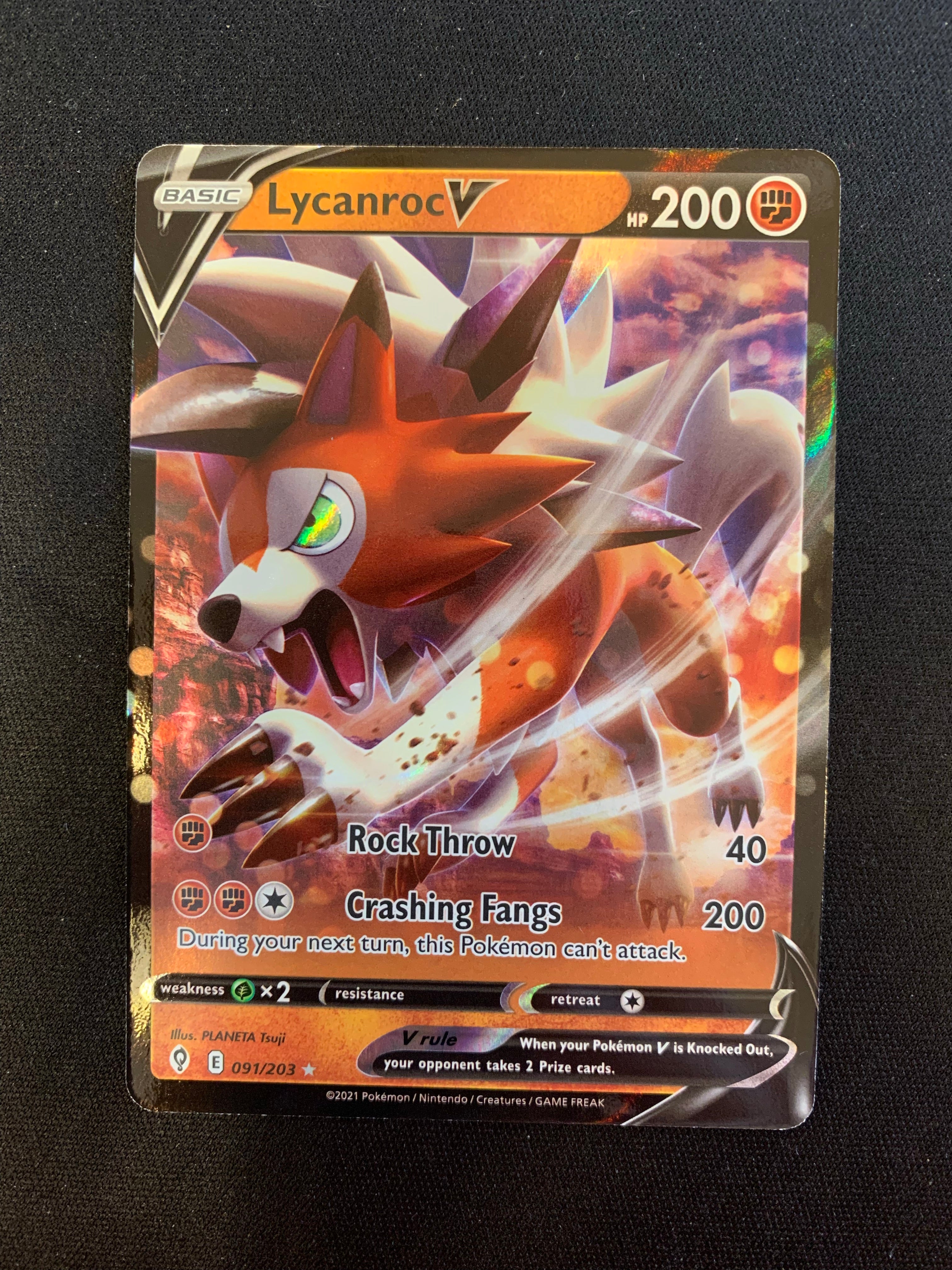 Lycanroc V - SWSH07: Evolving Skies [ULTRA RARE]