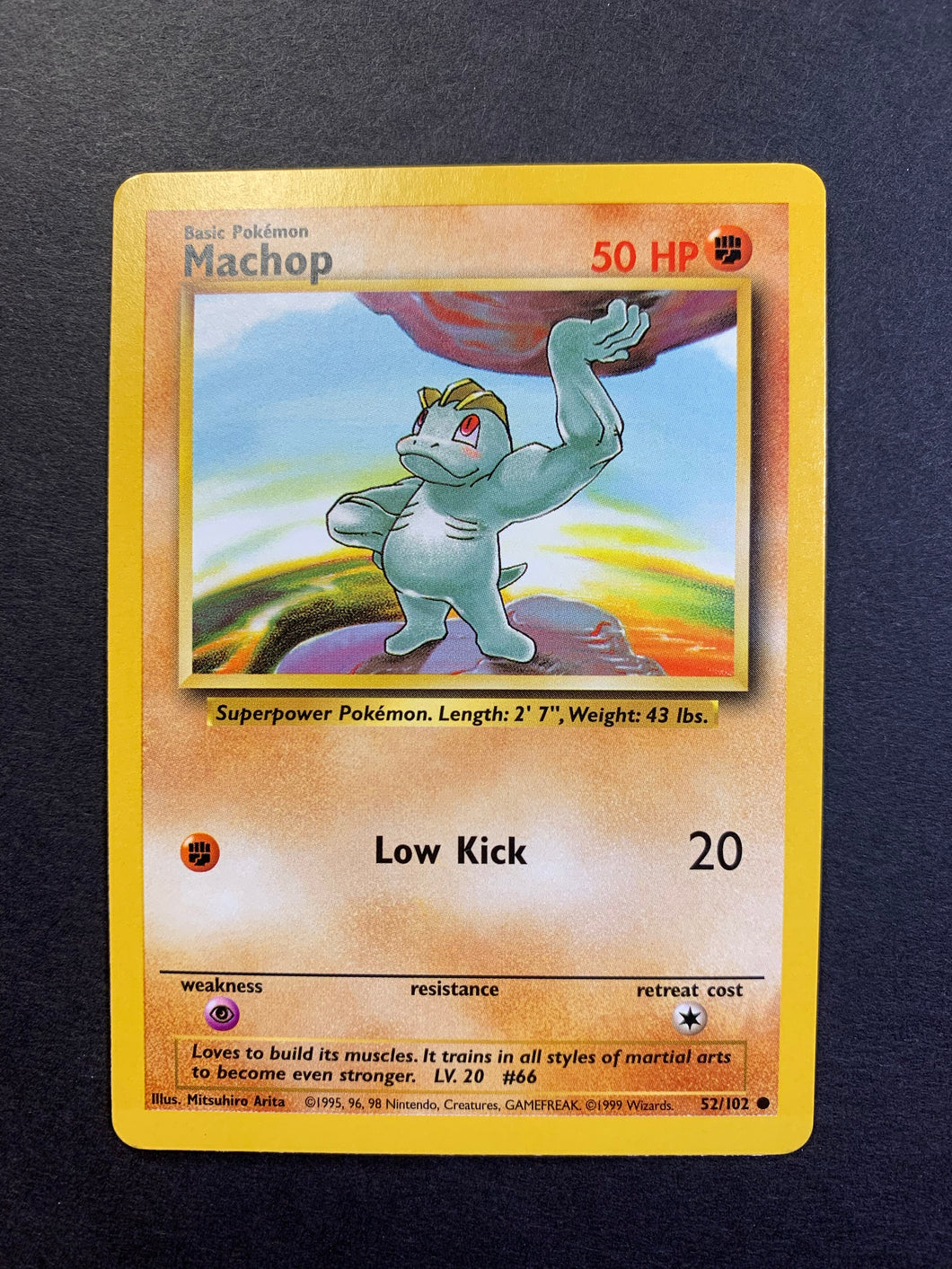 Machop - 52/102 Vintage Base Set JAB Games13 Machop - 52/102 Vintage Base Set JAB Games13