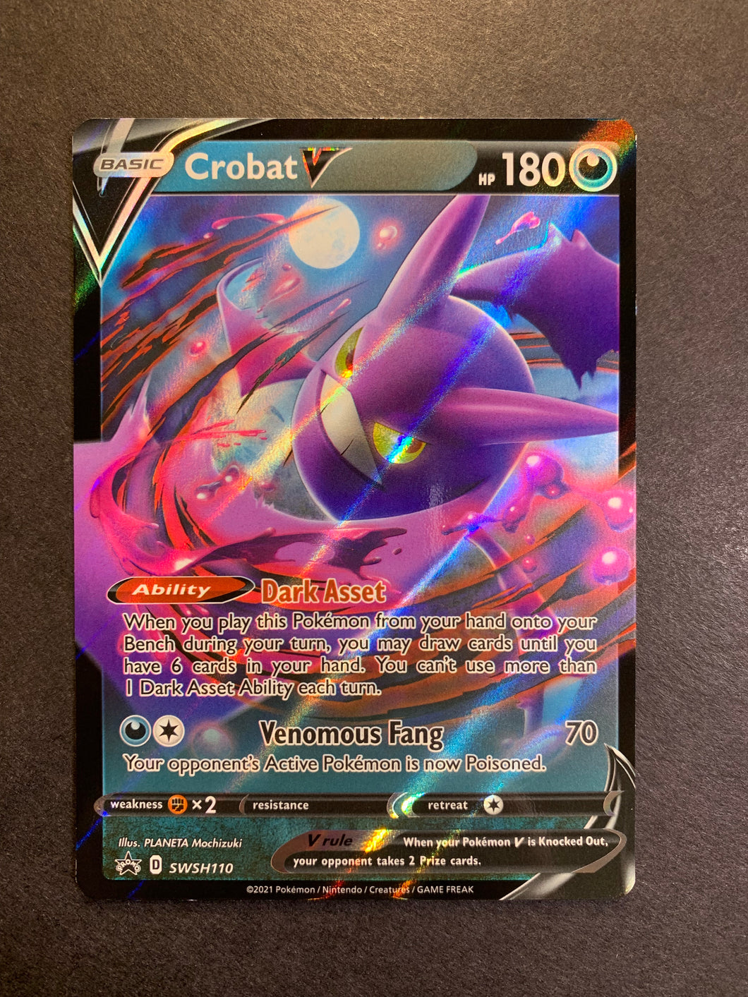 Crobat V - SWSH110 Ultra Rare Promo JAB Games13 Crobat V - SWSH110 Ultra Rare Promo JAB Games13