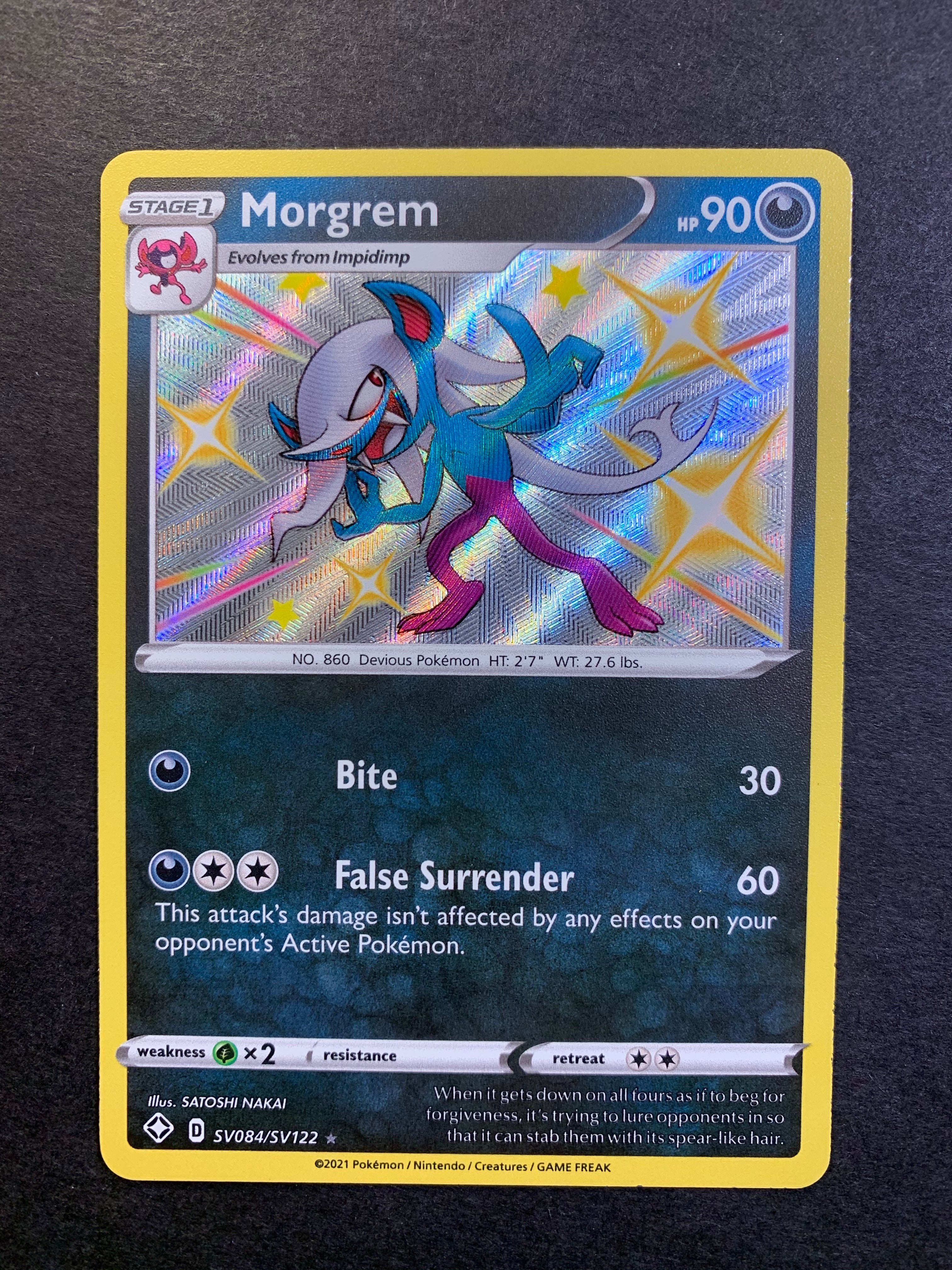 Morgrem - SV084/SV122 Shiny Holo Rare
