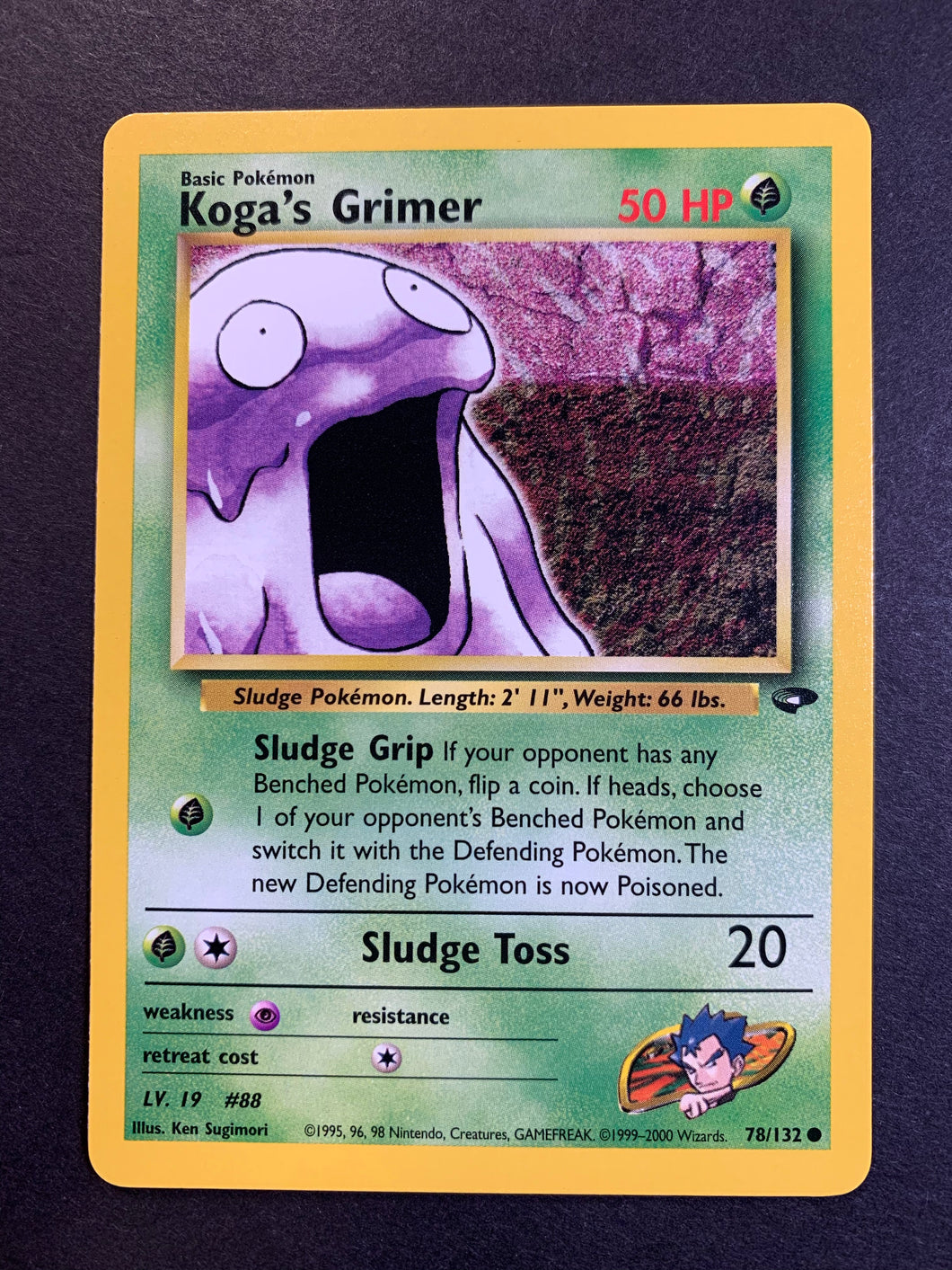 Pokemon Gym Challenge Common Koga's Grimer #78 Pokemon Gym Challenge Common Koga's Grimer #78