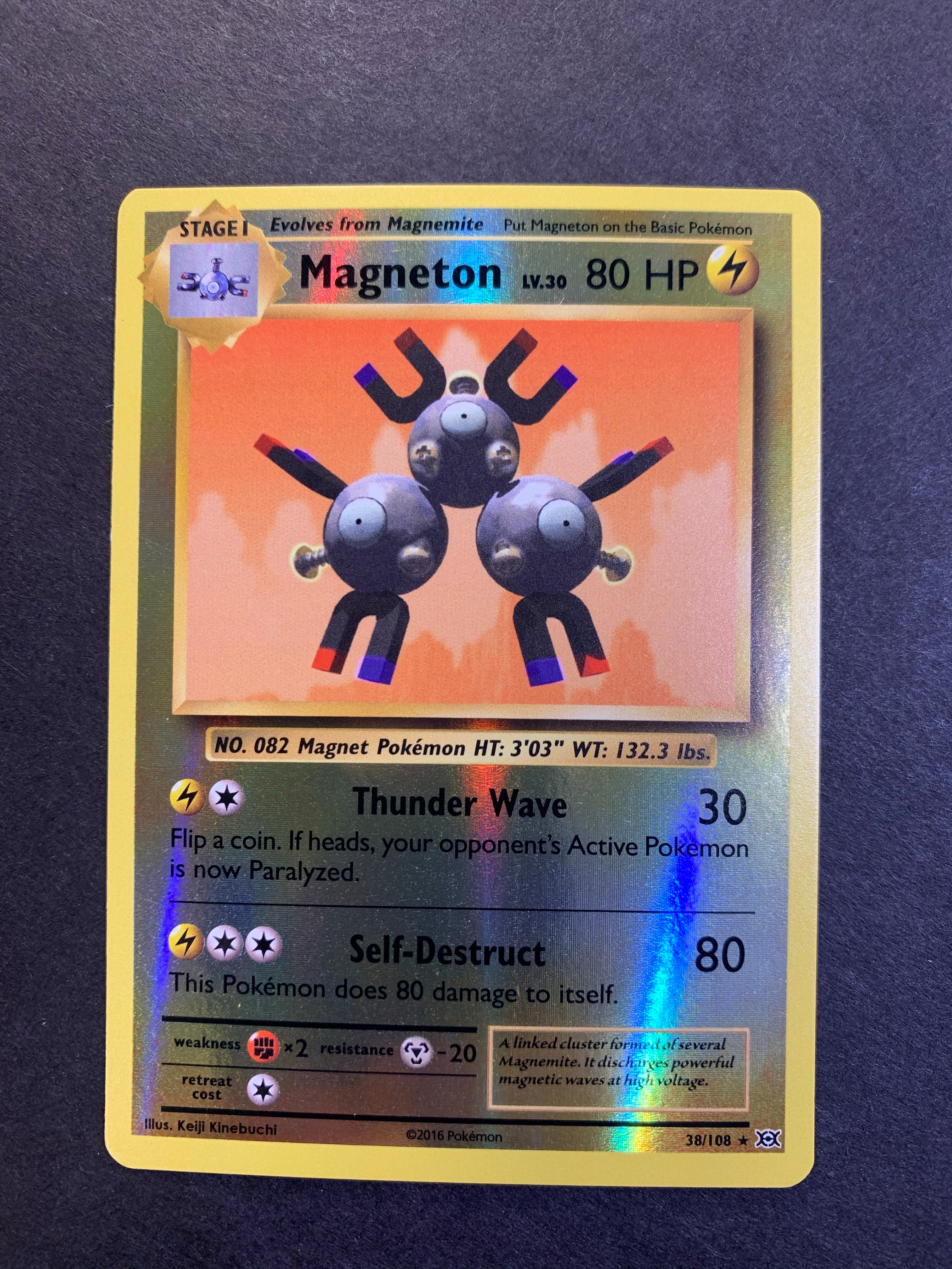 Pokemon X & Y Evolutions Holo Rare Magneton #38 Pokemon X & Y Evolutions Holo Rare Magneton #38
