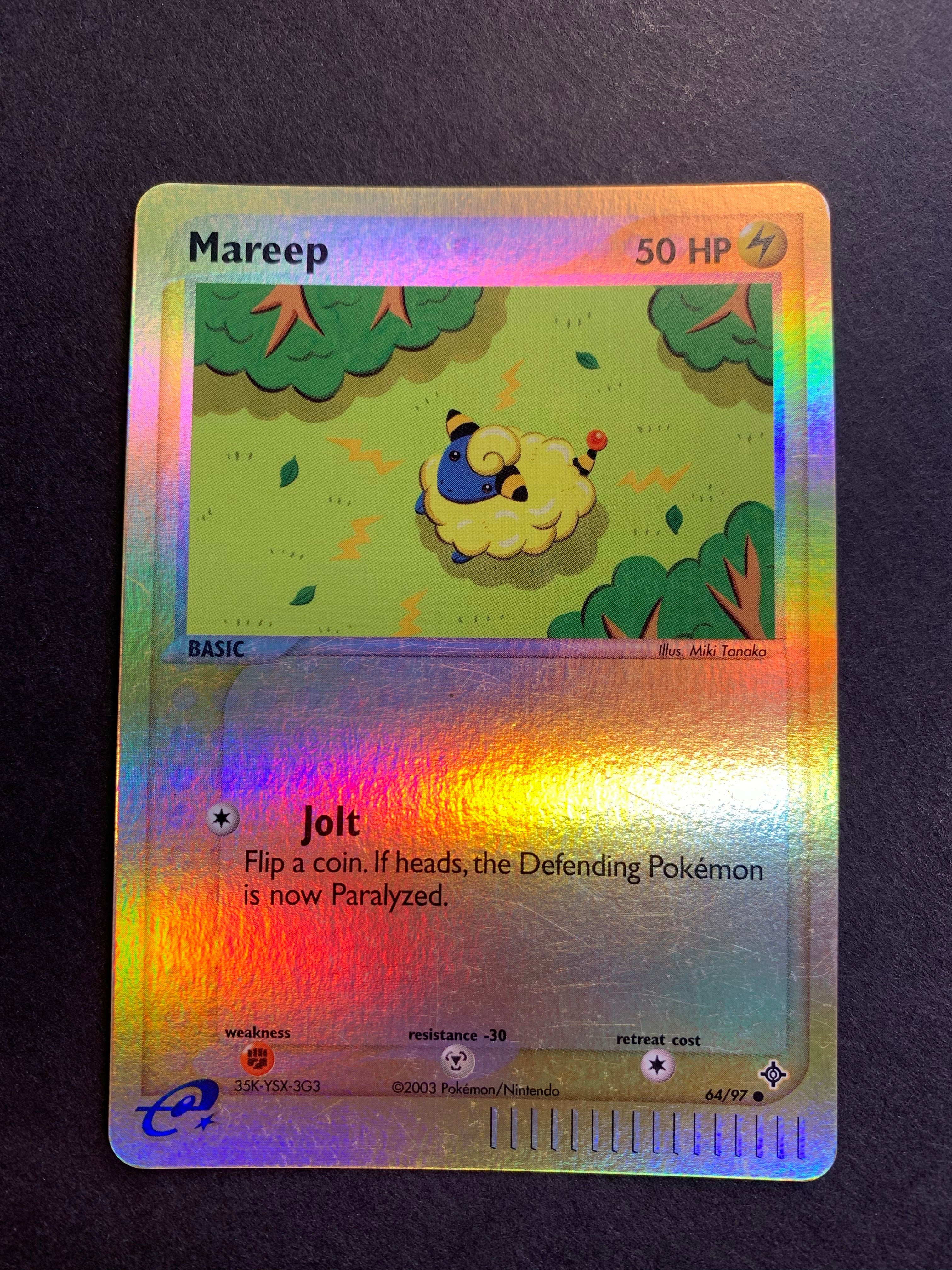 Mareep - 64/97 Reverse Holo - EX Dragon Mareep - 64/97 Reverse Holo - EX Dragon