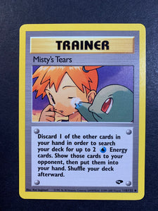 Misty's Tears - 118/132 Trainer - Vintage Gym Challenge JAB Games13 Misty's Tears - 118/132 Trainer - Vintage Gym Challenge JAB Games13