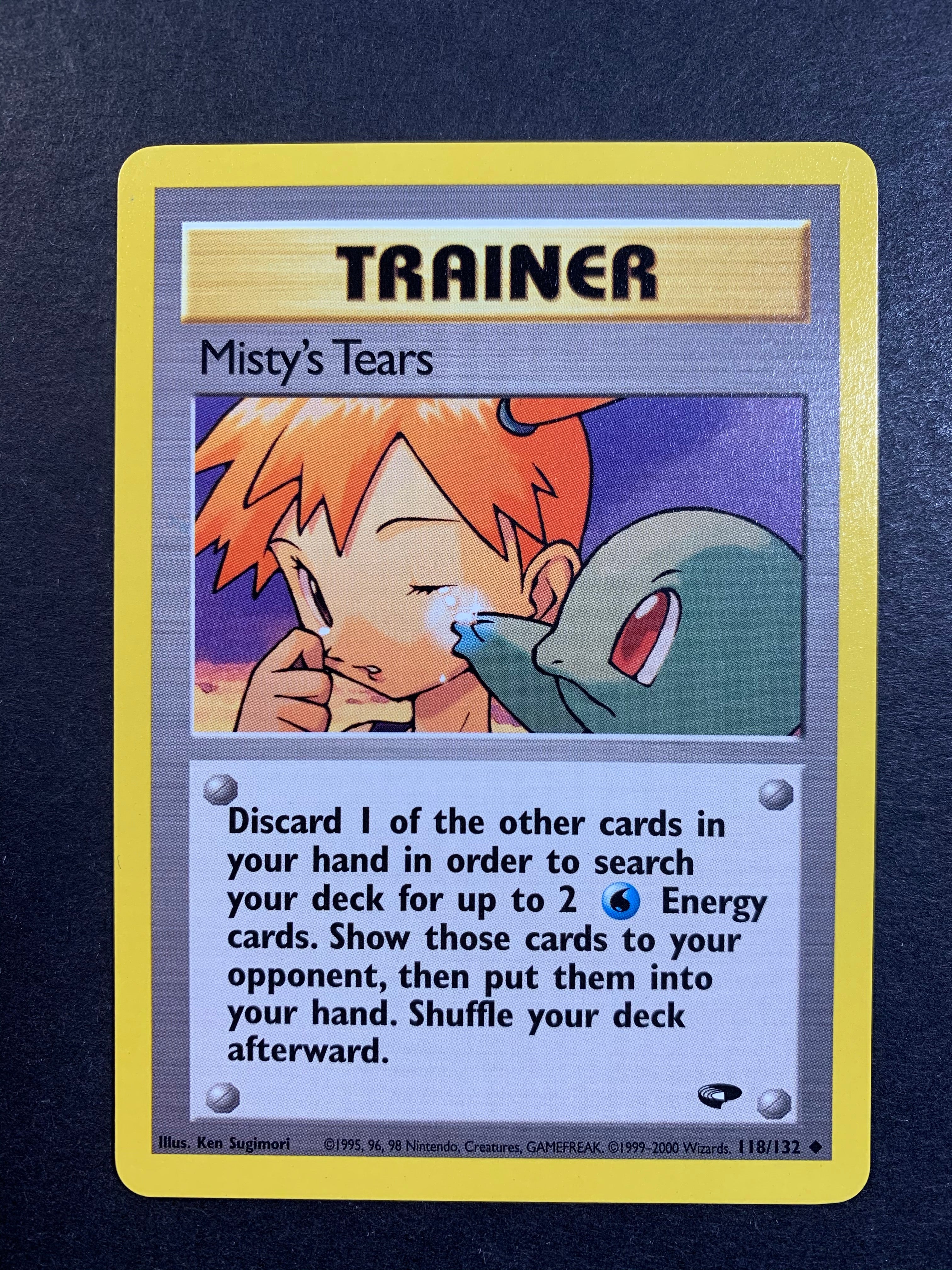 Mistys Tears - 118/132 Trainer - Vintage Gym Challenge Mistys Tears - 118/132 Trainer - Vintage Gym Challenge