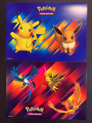 Pokemon Sticker Sheets - Pikachu, Eevee, Articuno, Zapdos & Moltres
