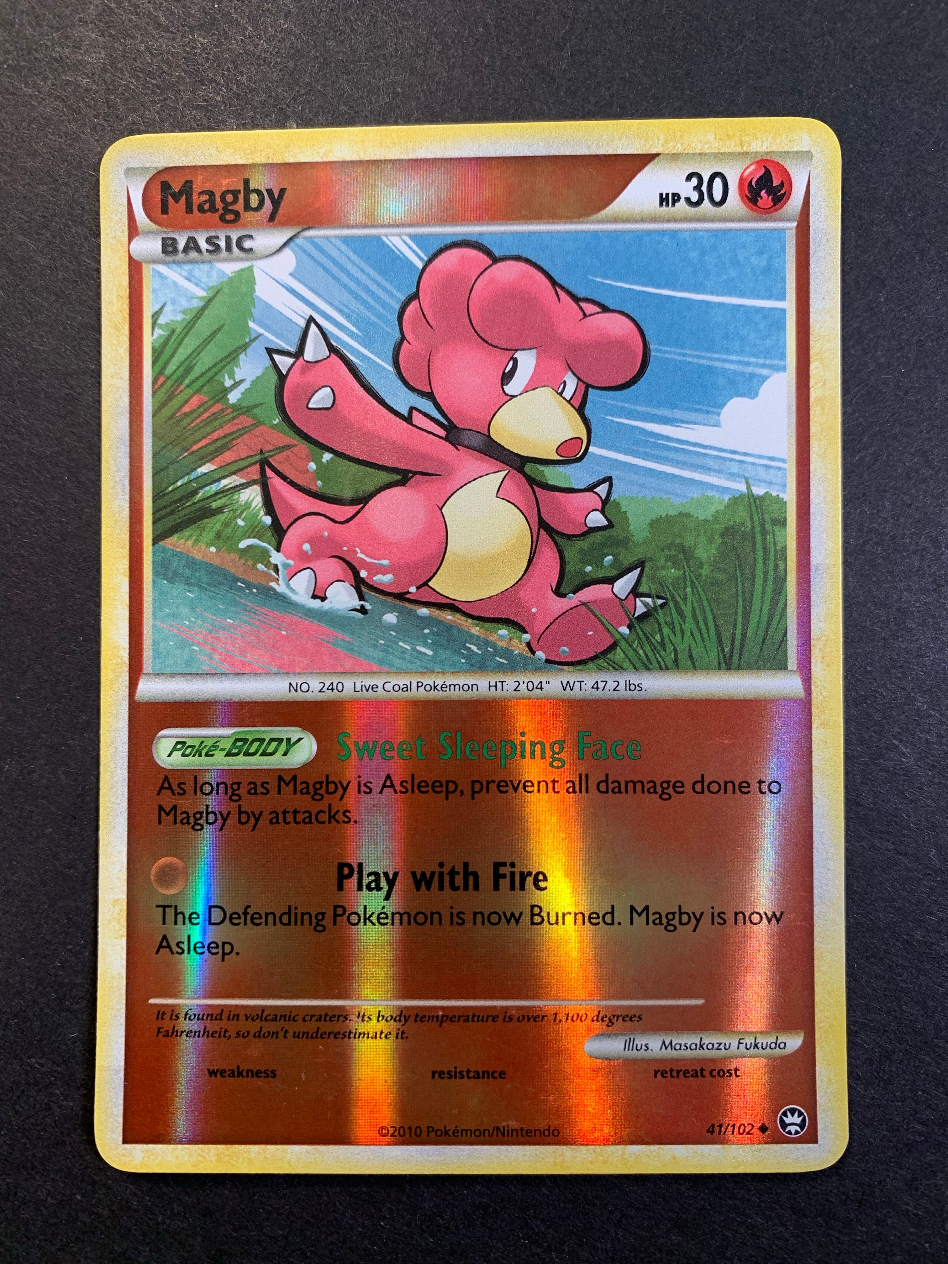 Magby - 41/102 Reverse Holo - HGSS Triumphant JAB Games13 Magby - 41/102 Reverse Holo - HGSS Triumphant JAB Games13