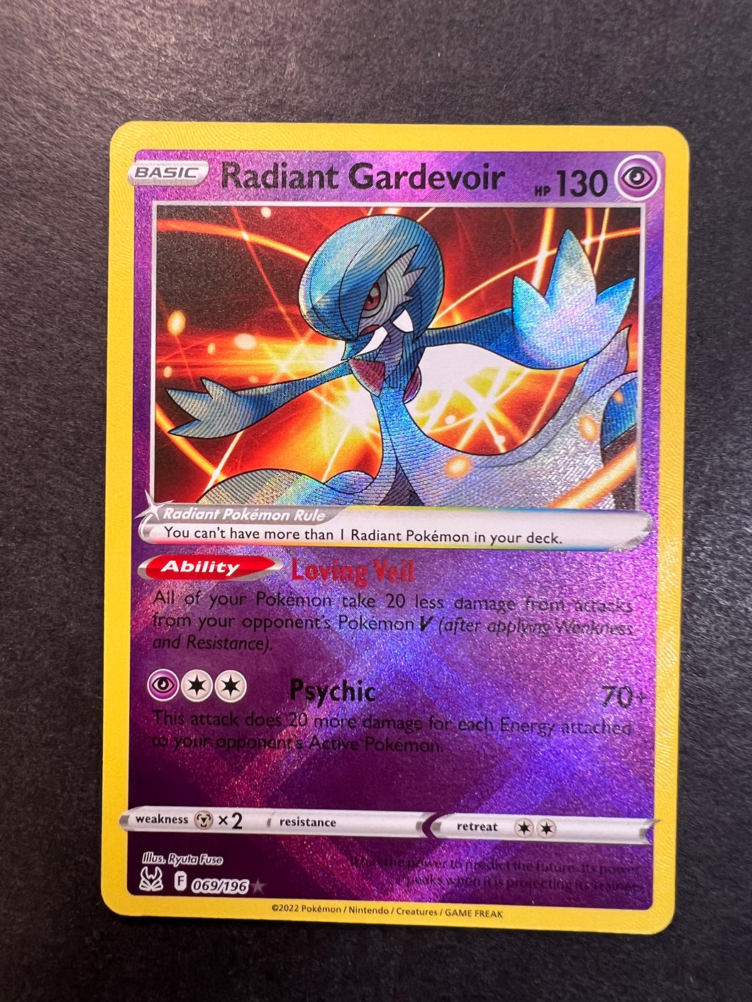 Radiant Gardevoir - 069/196 Holo Ultra Rare - Lost Origin JAB Games13 Radiant Gardevoir - 069/196 Holo Ultra Rare - Lost Origin JAB Games13