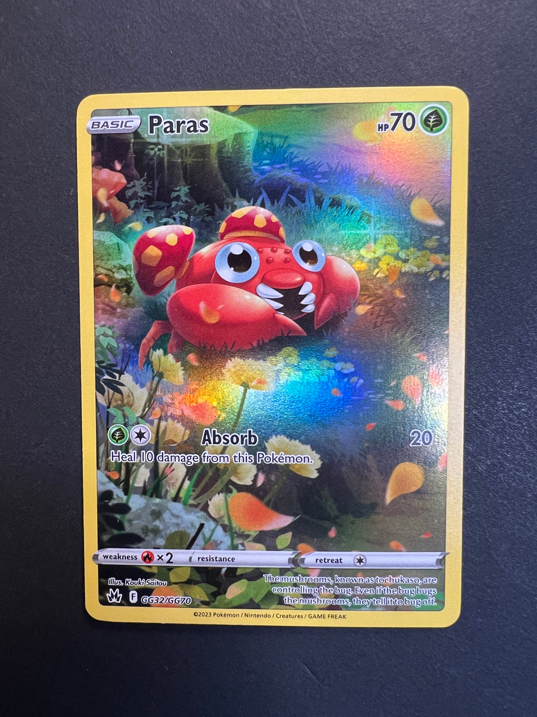 Paras - GG32/GG70 Holo Ultra Rare - Crown Zenith JAB Games13 Paras - GG32/GG70 Holo Ultra Rare - Crown Zenith JAB Games13