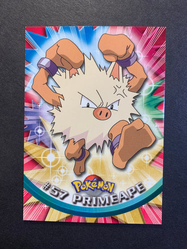 Primeape #57 - Pokemon Topps TV Animation Edition