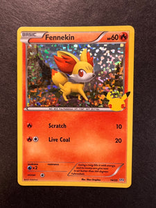Fennekin - 14/25 Holo Rare - 2021 Pokemon McDonald's Anniversary Promo JAB Games13 Fennekin - 14/25 Holo Rare - 2021 Pokemon McDonald's Anniversary Promo JAB Games13