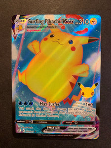 Surfing Pikachu VMax - 009/025 Full Art Ultra Rare - Celebrations JAB Games13 Surfing Pikachu VMax - 009/025 Full Art Ultra Rare - Celebrations JAB Games13