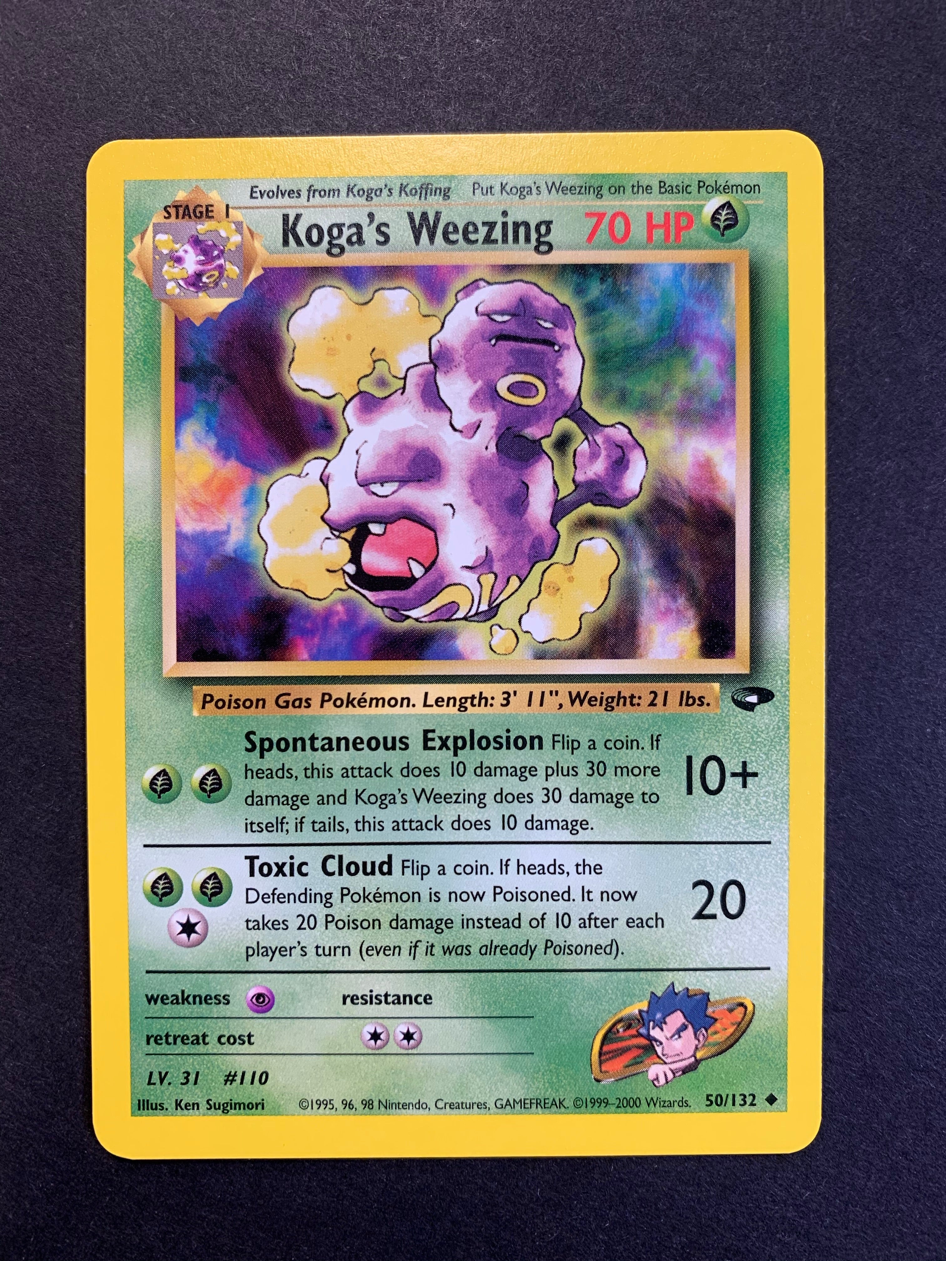 Koga's Weezing - 50/132 Vintage Gym Challenge  JAB Games13