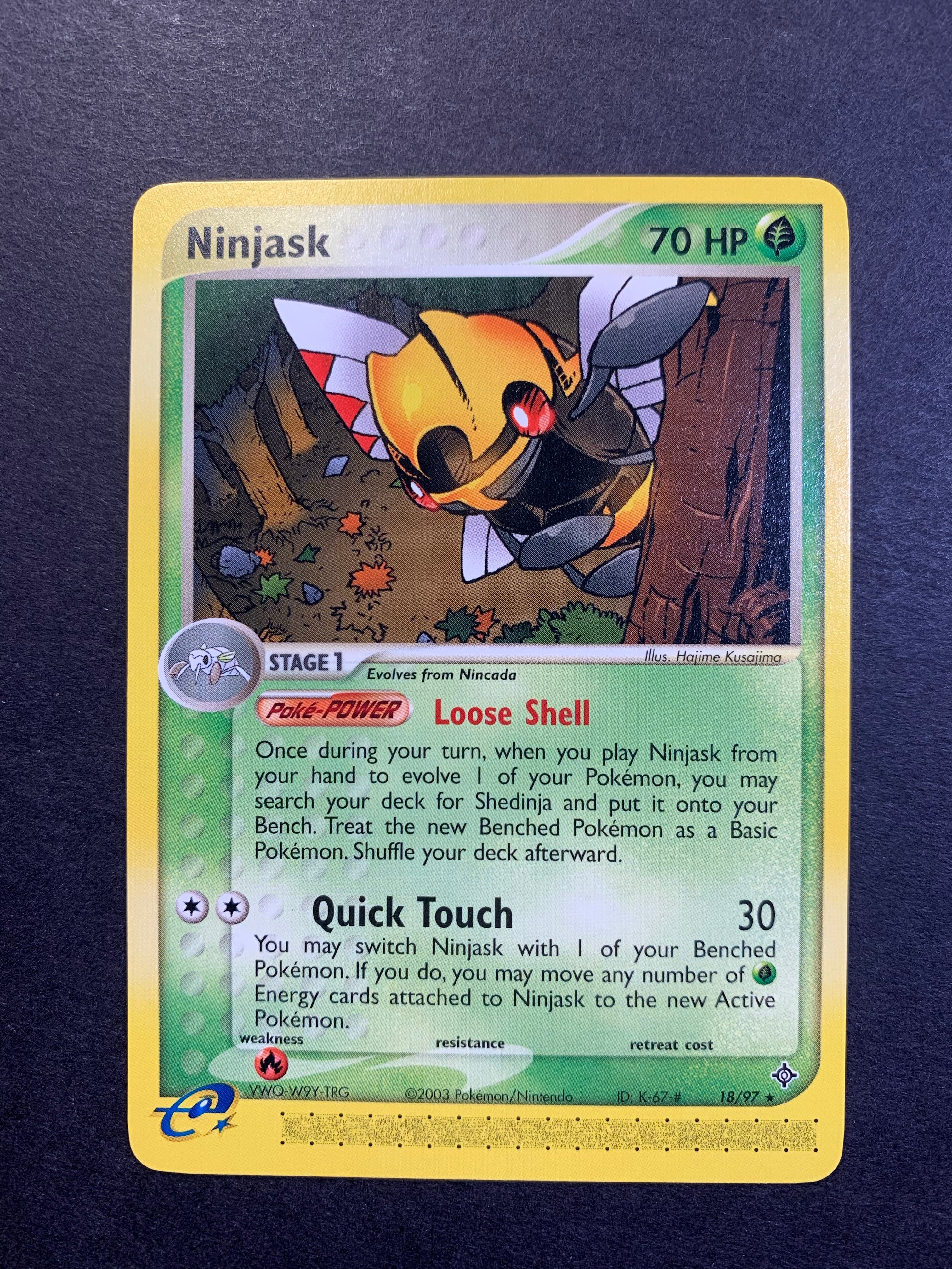Ninjask - 18/97 Non-Holo Rare
