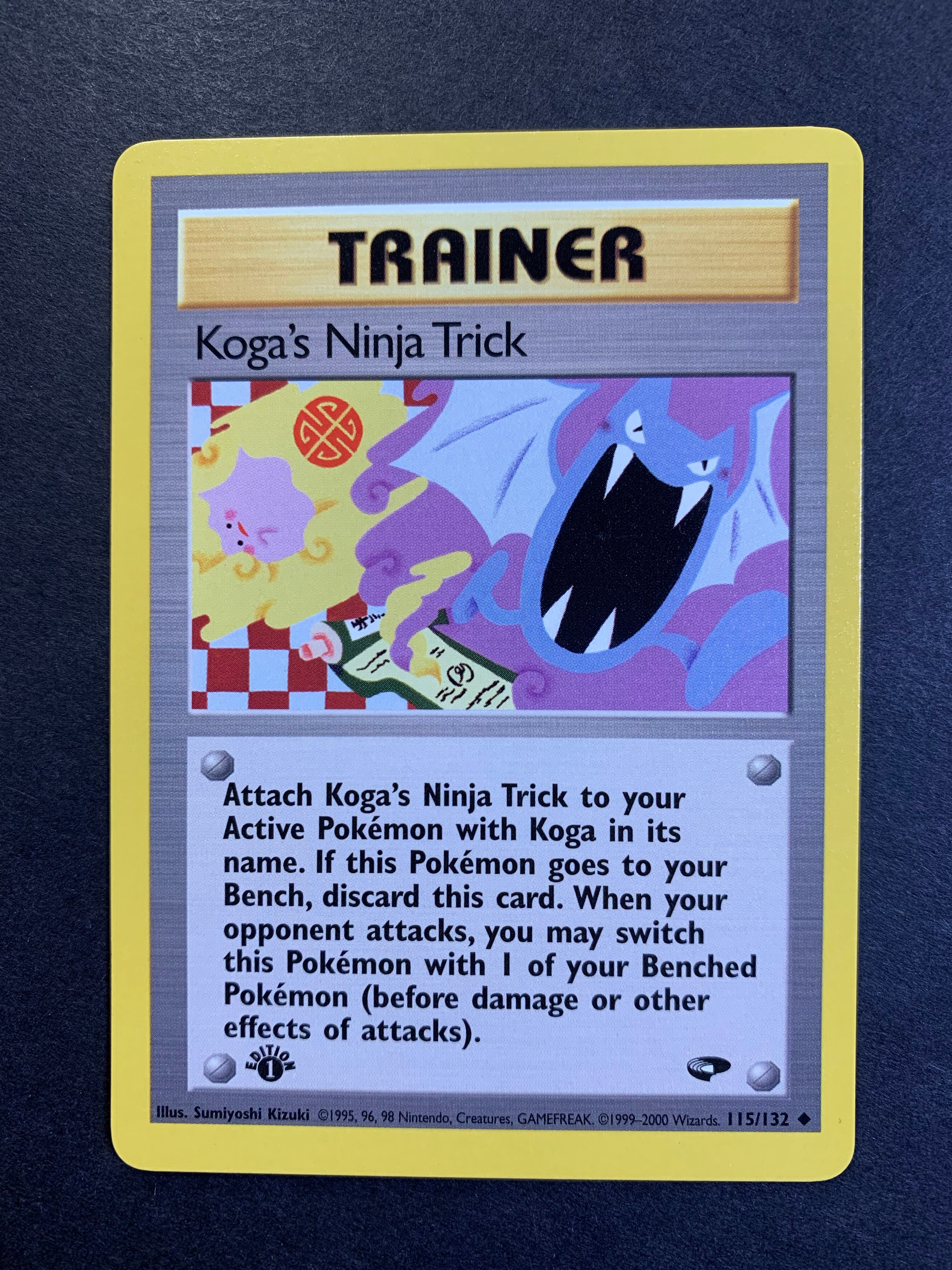 Koga's Ninja Trick 1st Edition - 115/132 Non-Holo Trainer - Gym Challe JAB Games13 Koga's Ninja Trick 1st Edition - 115/132 Non-Holo Trainer - Gym Challe JAB Games13