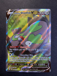 galarian stunfisk pokemon card 2020 S4a Shiny Star V Reverse Glossy Holo #128/190 Uncommon Card Type Galarian Stunfisk - 132/202 -