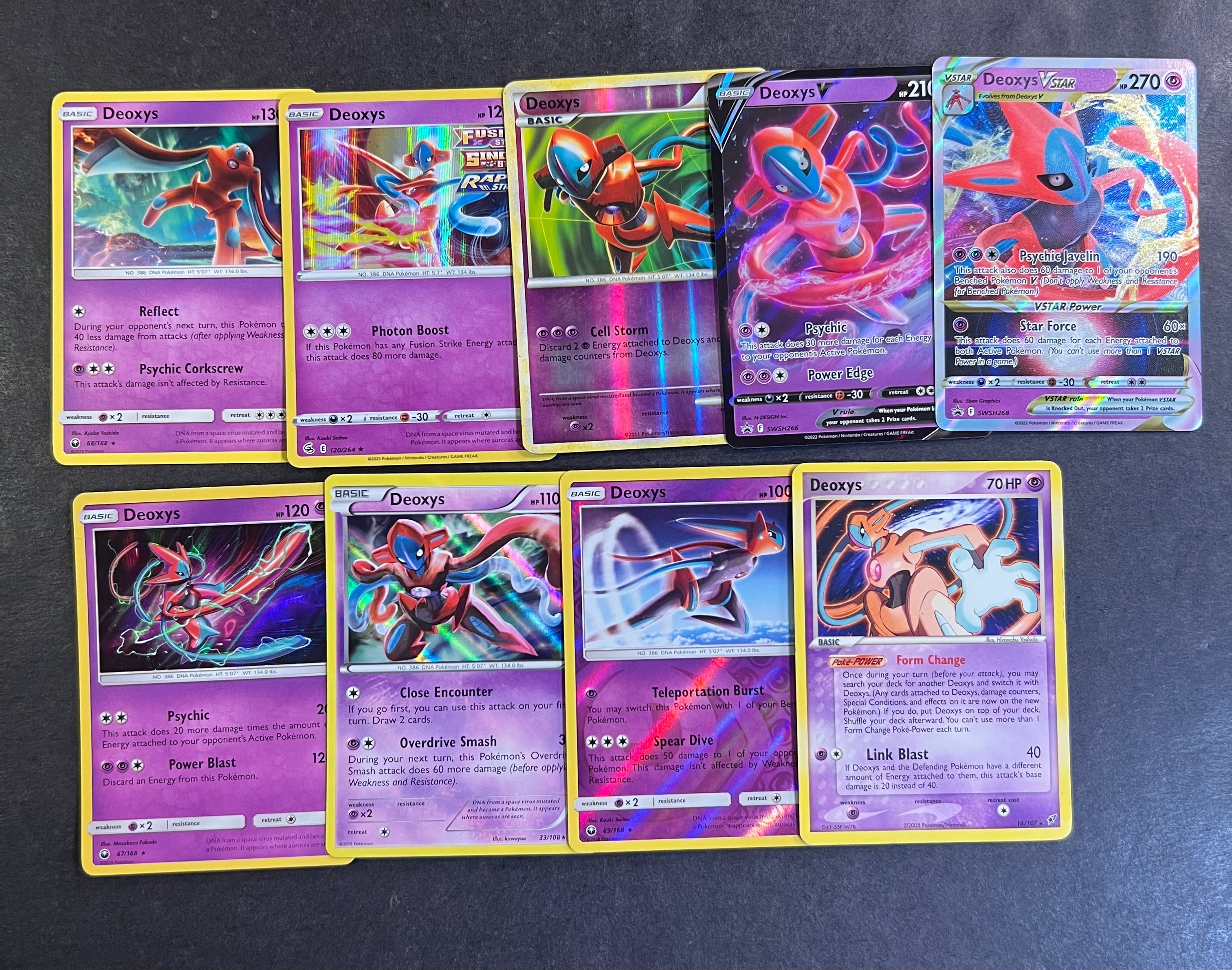 Pokemon Deoxys Card Lot - 9 Cards - Ultra Rare V, VStar, & Holo Rare C JAB Games13 Pokemon Deoxys Card Lot - 9 Cards - Ultra Rare V, VStar, & Holo Rare C JAB Games13