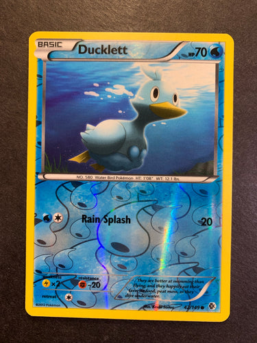 Ducklett - 42/149 Reverse Holo - Black and White: Boundaries Crossed