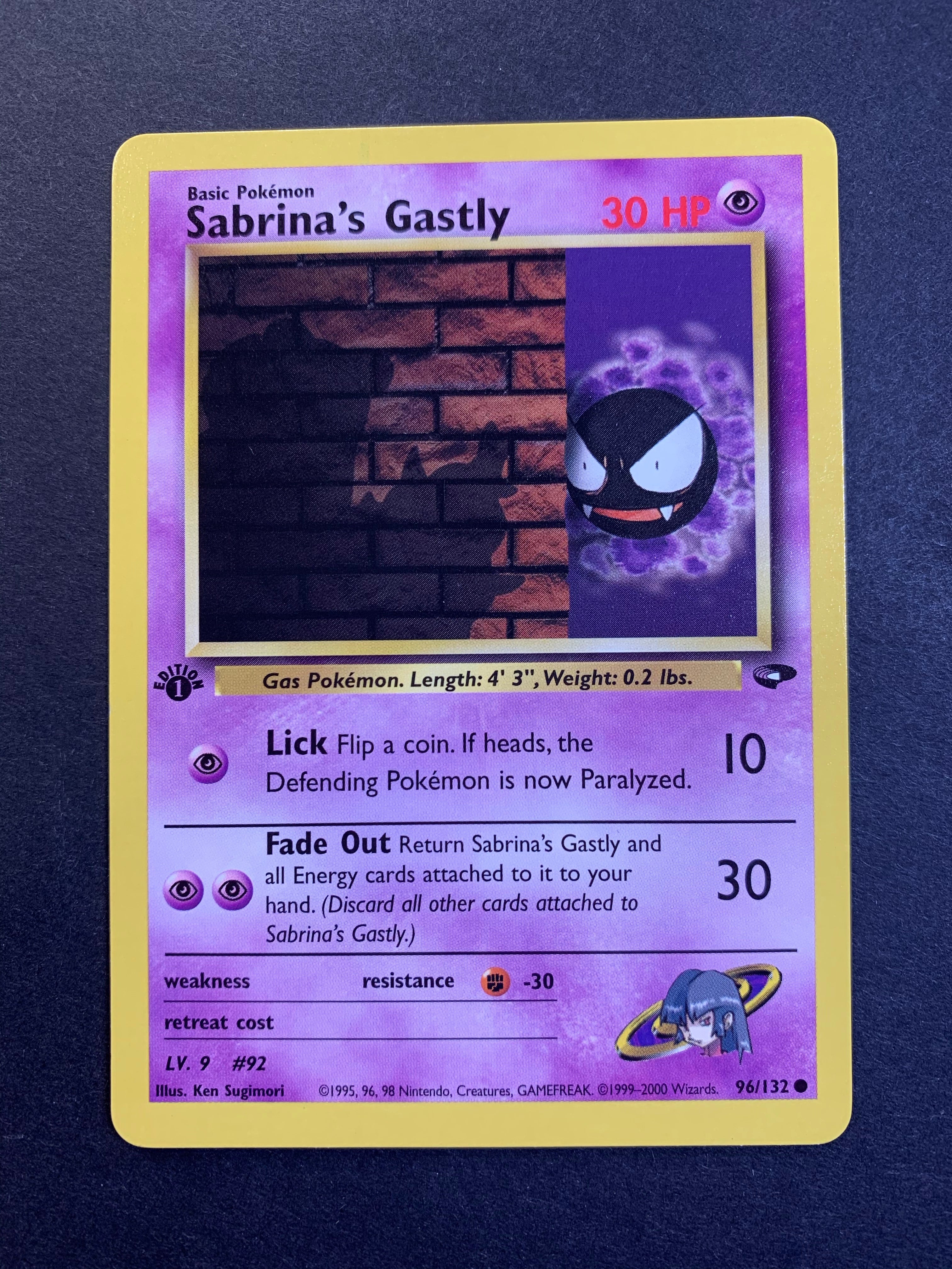 Sabrina's Gastly 1st Edition