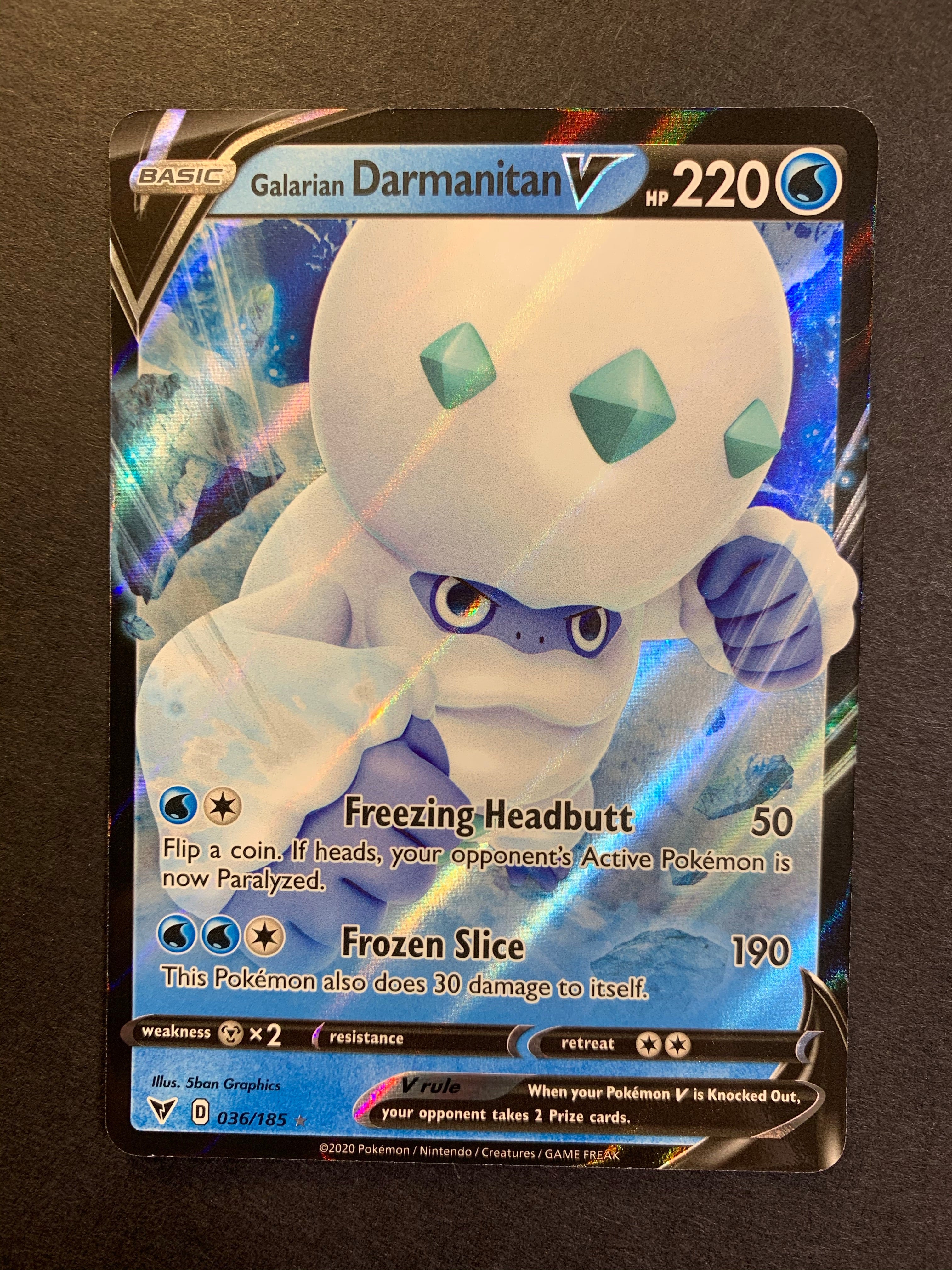 Galarian Darmanitan V - 036/185 Ultra Rare - Vivid Voltage JAB Games13 Galarian Darmanitan V - 036/185 Ultra Rare - Vivid Voltage JAB Games13