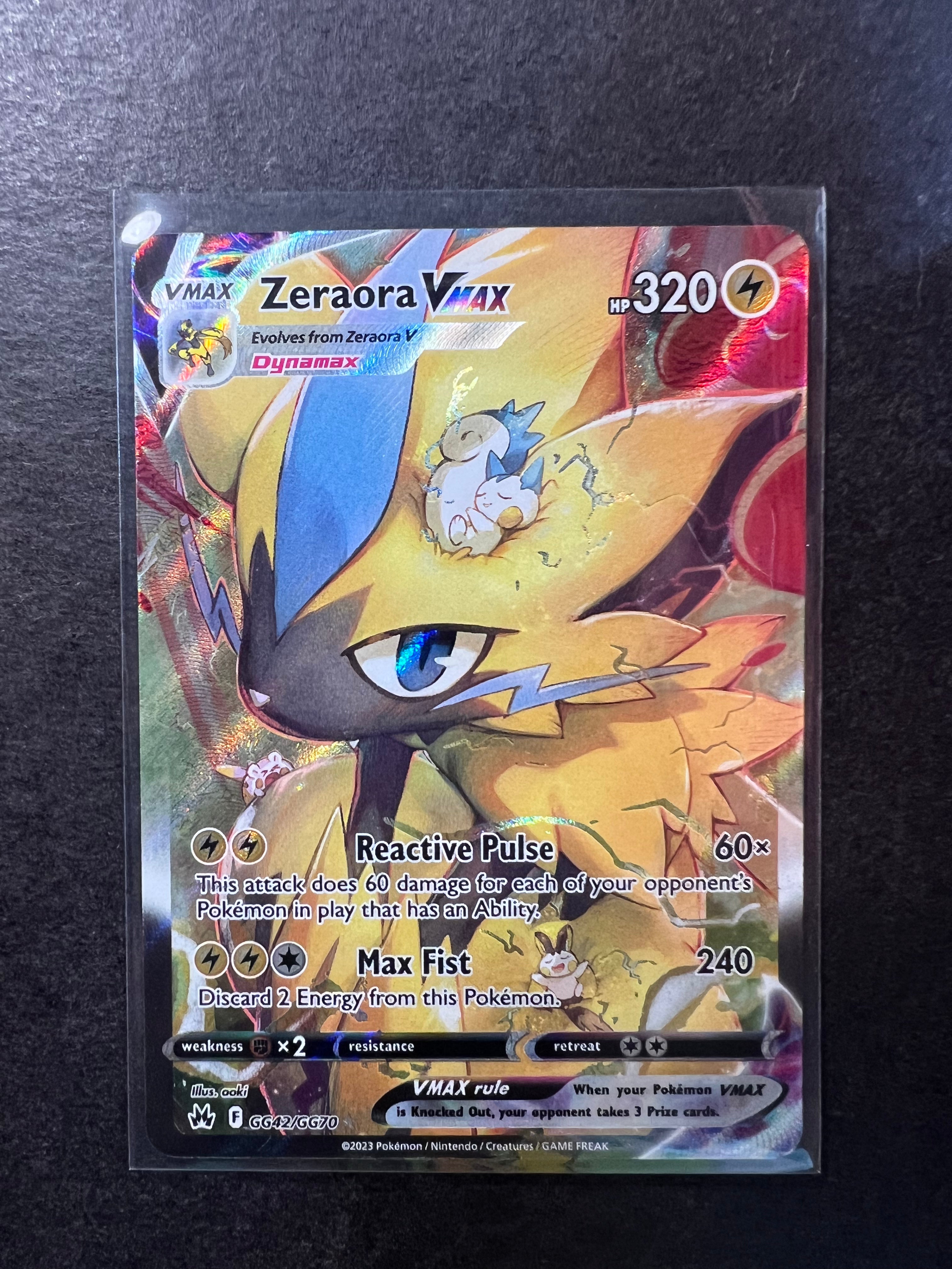 zeraora vmax pokemon card Zeraora VMax - GG42/GG70 Full Art Ultra Rare