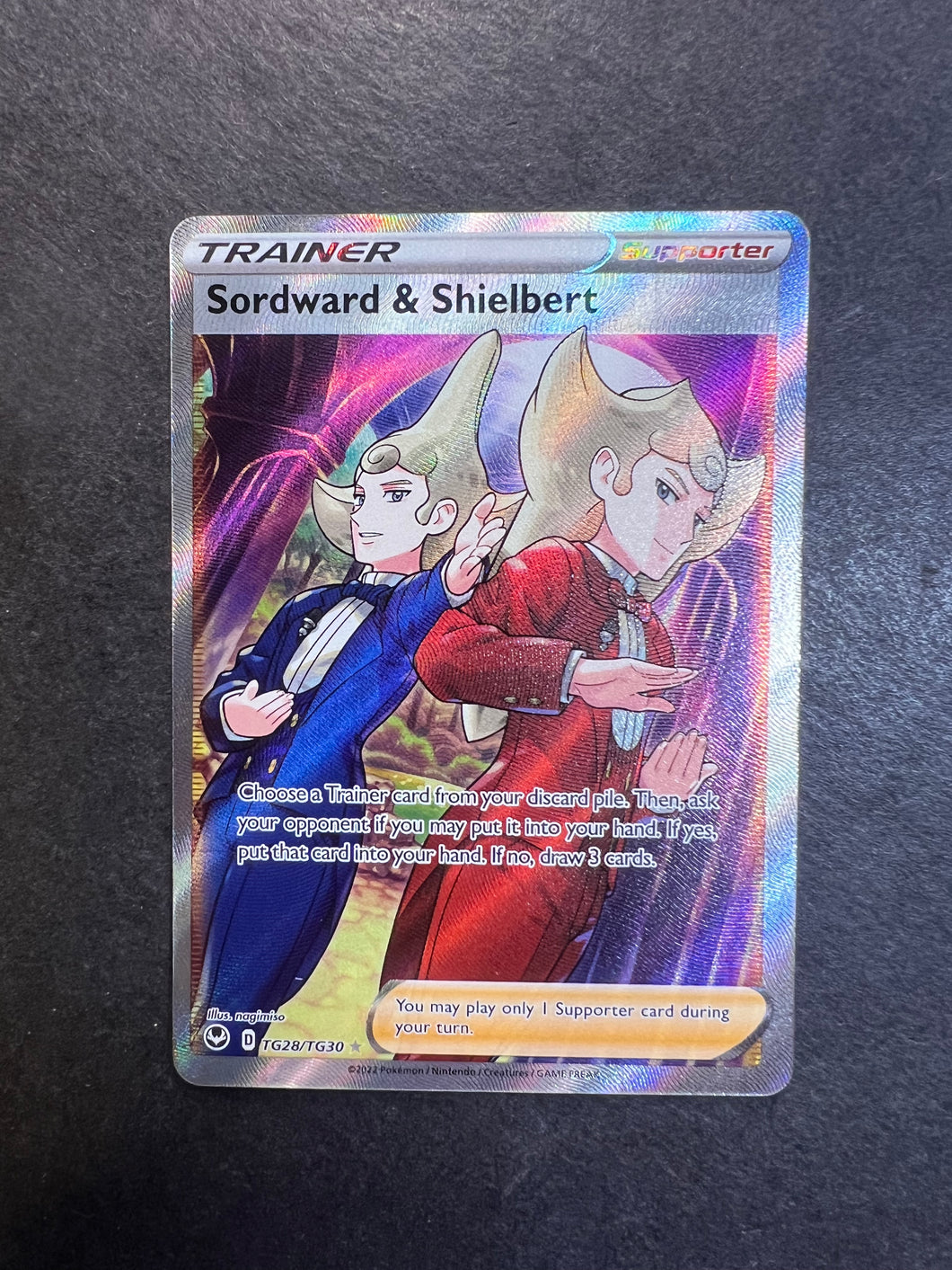 Sordward & Shielbert - TG28/TG30 Full Art Ultra Rare Trainer - Silver Tempest