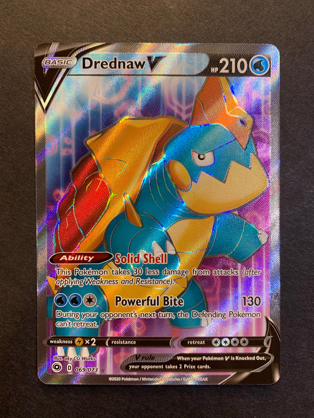 Pokemon Champion's Path Ultra Rare Drednaw V #14 Pokemon Champion's Path Ultra Rare Drednaw V #14