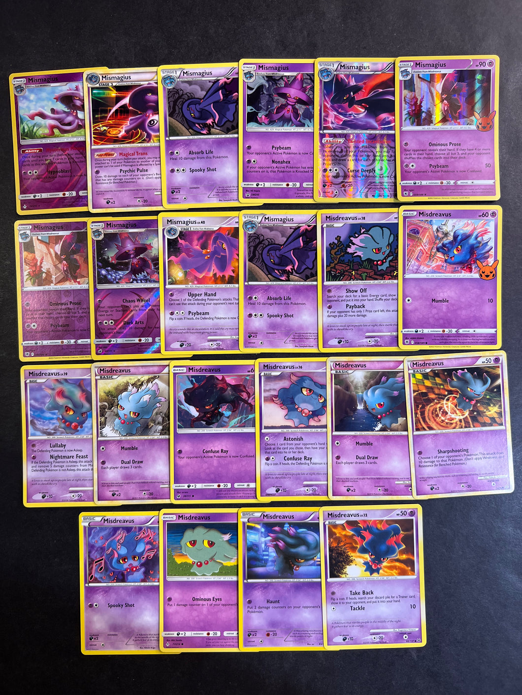 Pokemon Misdreavus and Mismagius Card Lot - 22 Cards - Holo Rare, Vint JAB Games13 Pokemon Misdreavus and Mismagius Card Lot - 22 Cards - Holo Rare, Vint JAB Games13